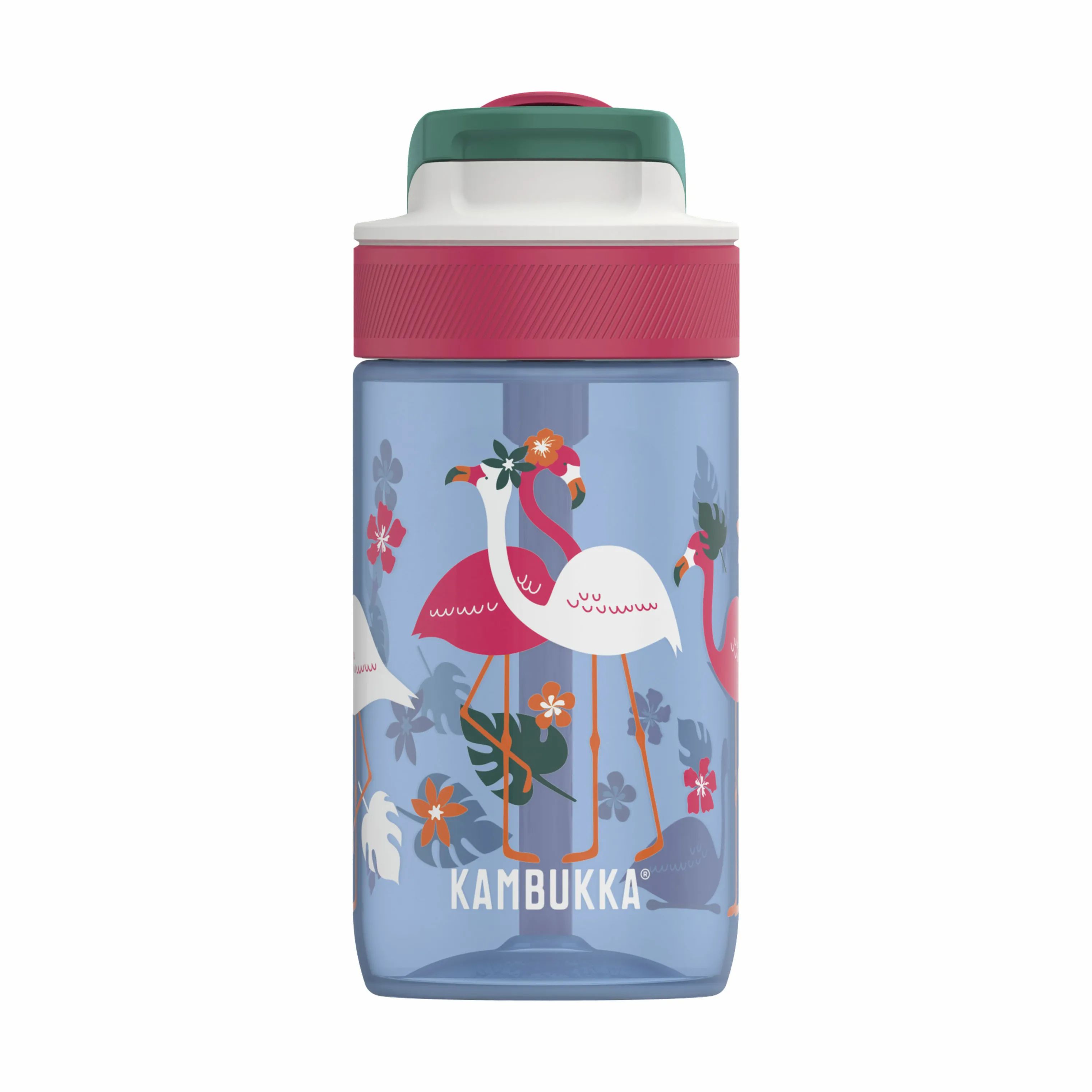 Kambukka Drikkedunke til børn Lagoon Vandflaske til børn i Blue Flamingo, 4
