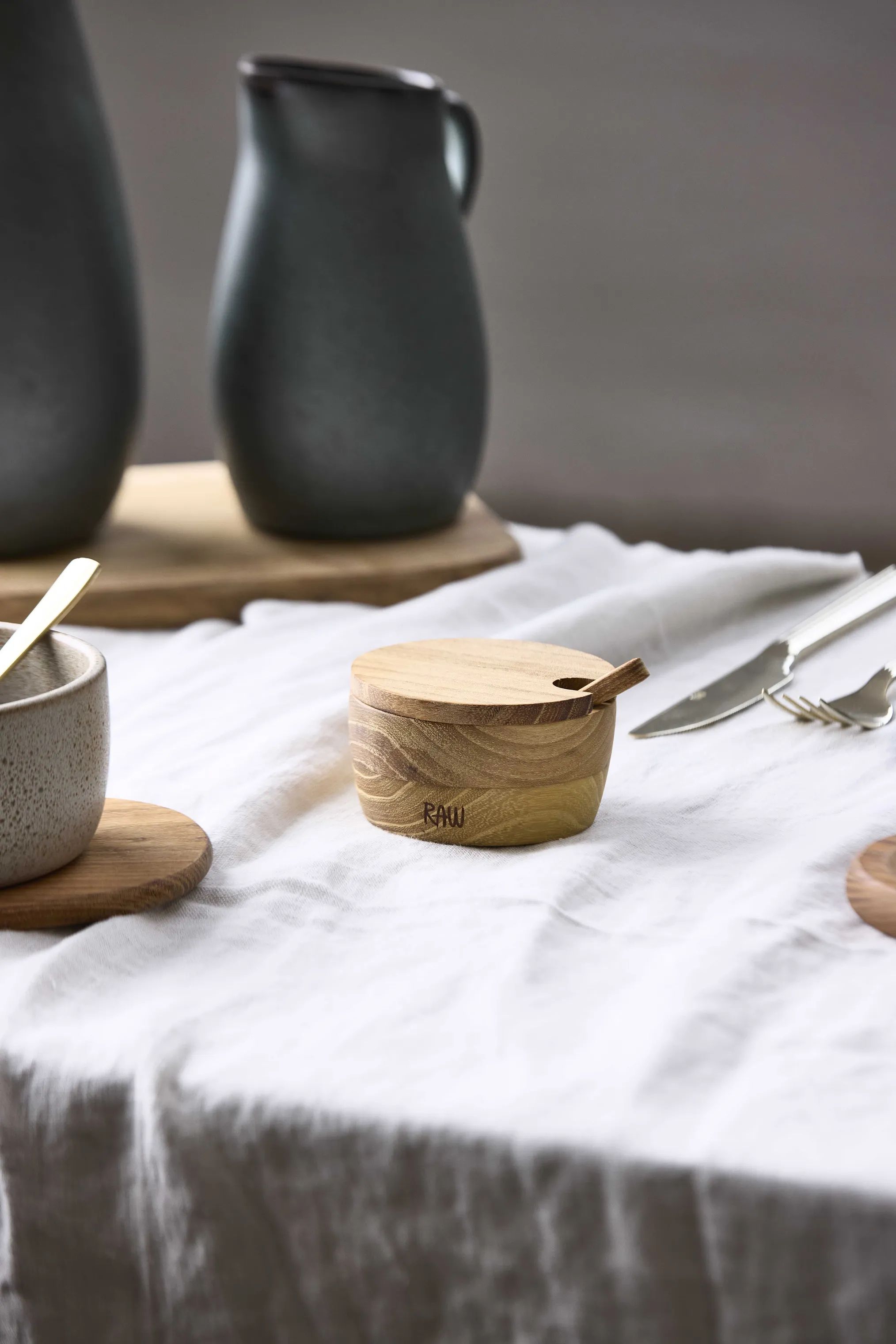 RAW by Aida Saltkar Teak Saltkar m. Ske i Natur, 2