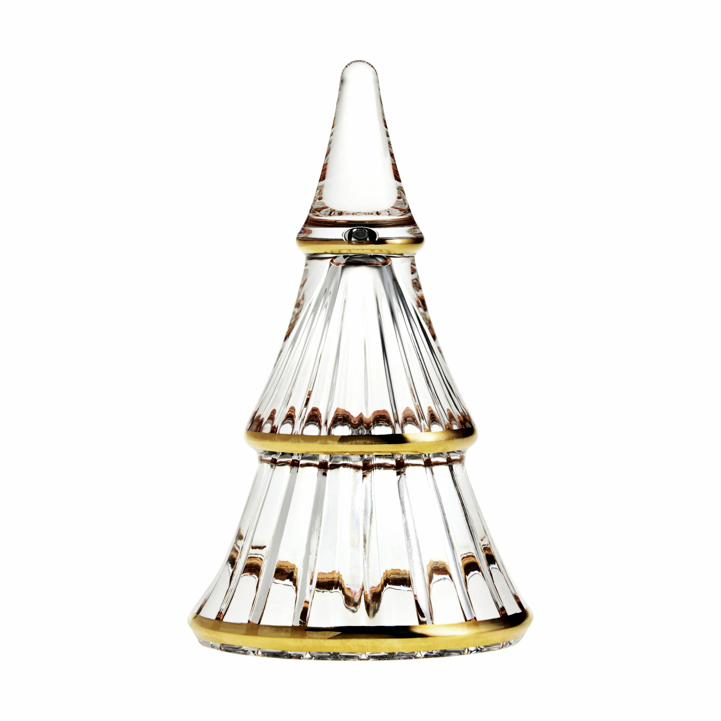 Holmegaard Julefigurer Fairytales Juletræ i Klar/guld, 13,5 cm, 1