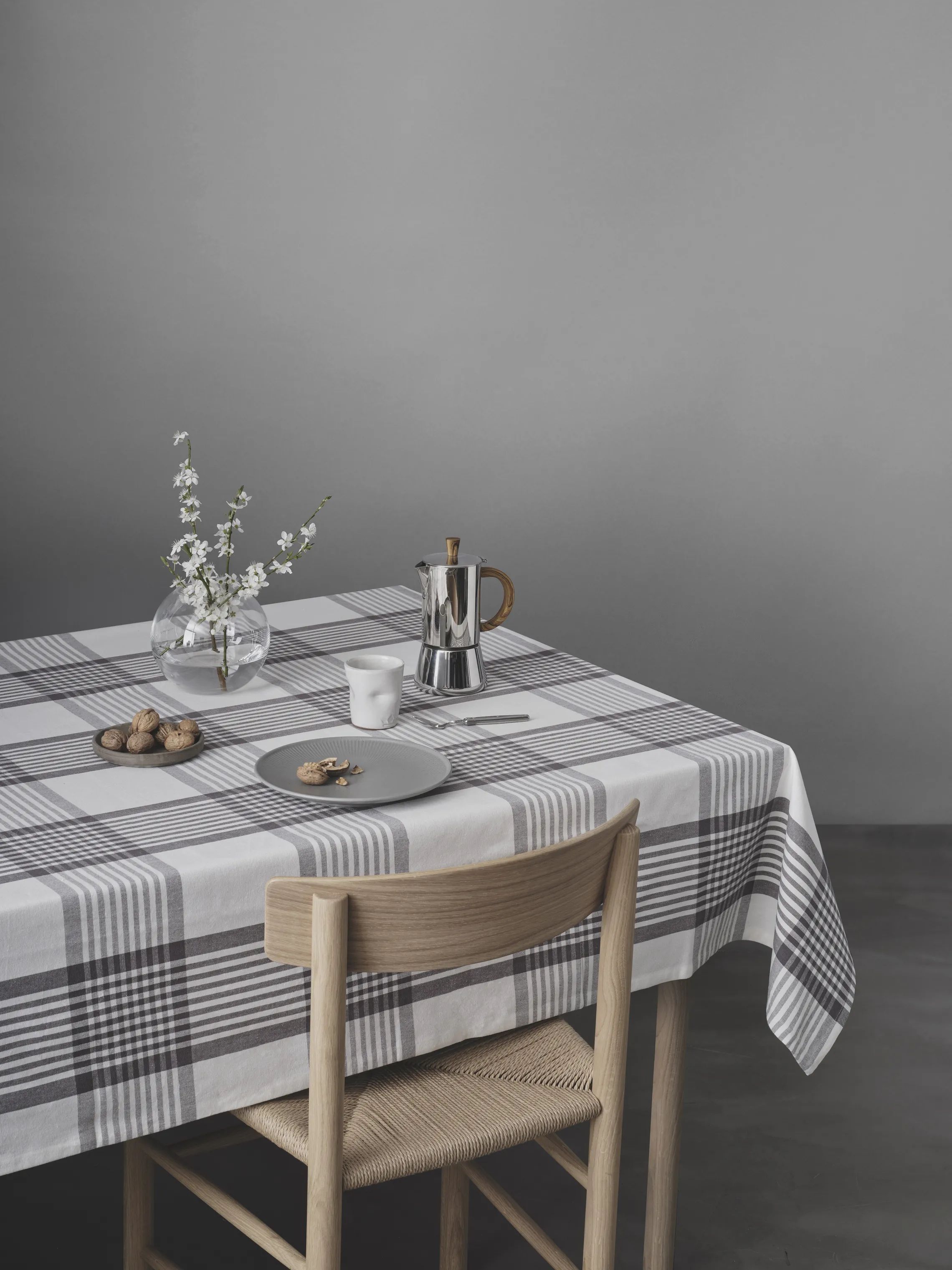 By Mogensen Duge Large Checks Dug i Large Checks, B140 x L140 cm, 2