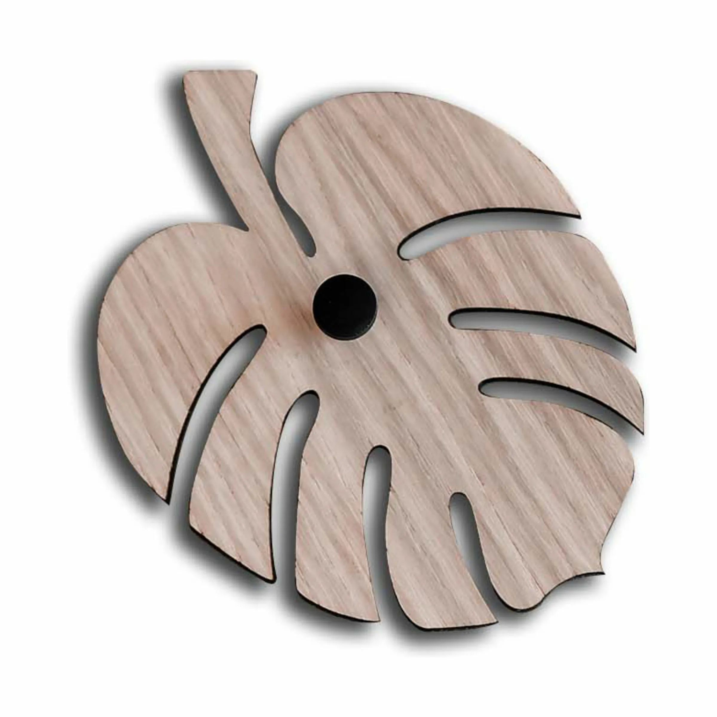 Minifabrikken Knager Knage - Monstera i Lys eg, 1
