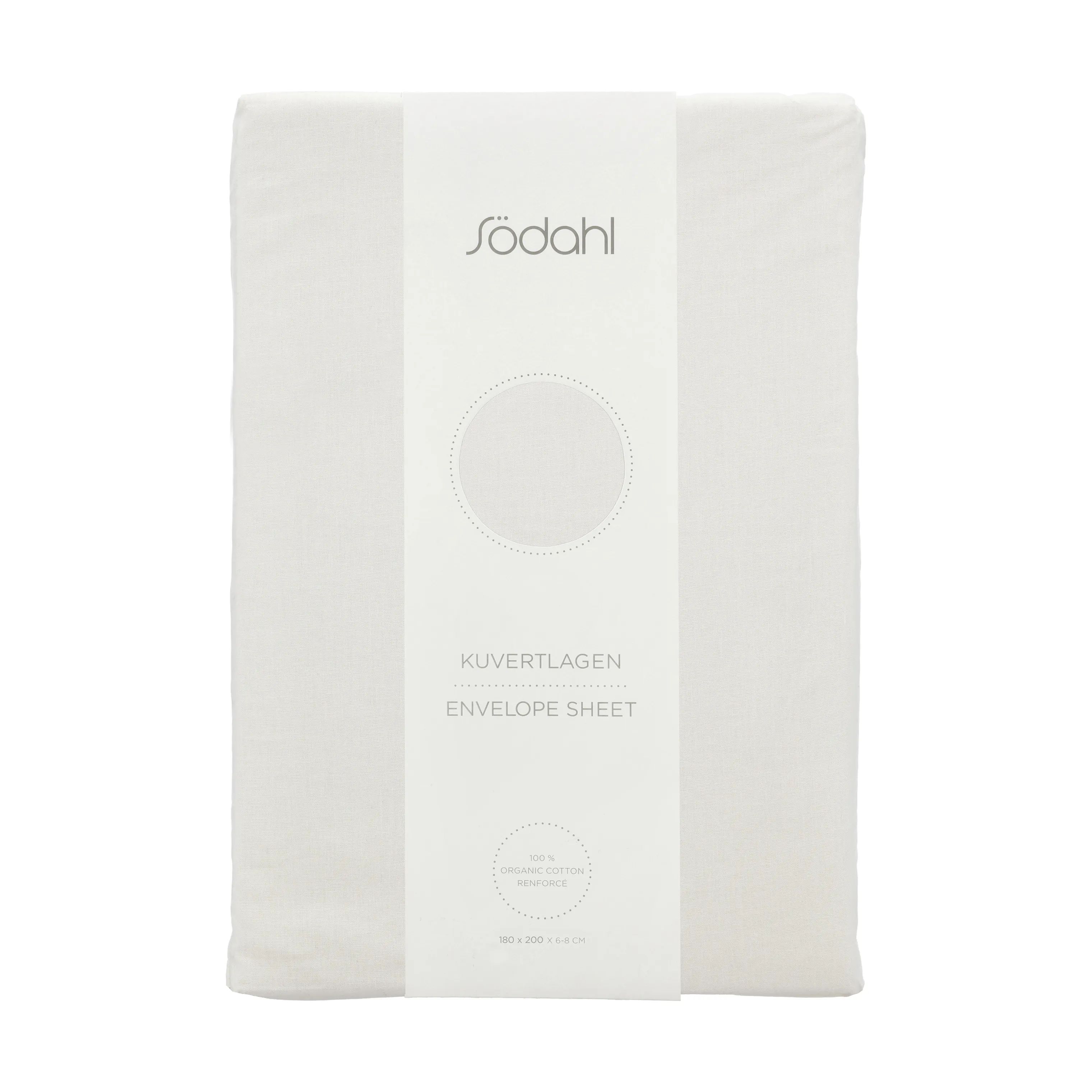 Södahl Lagner Organic Calm Kuvertlagen i Offwhite, B180 x L200 cm, 1