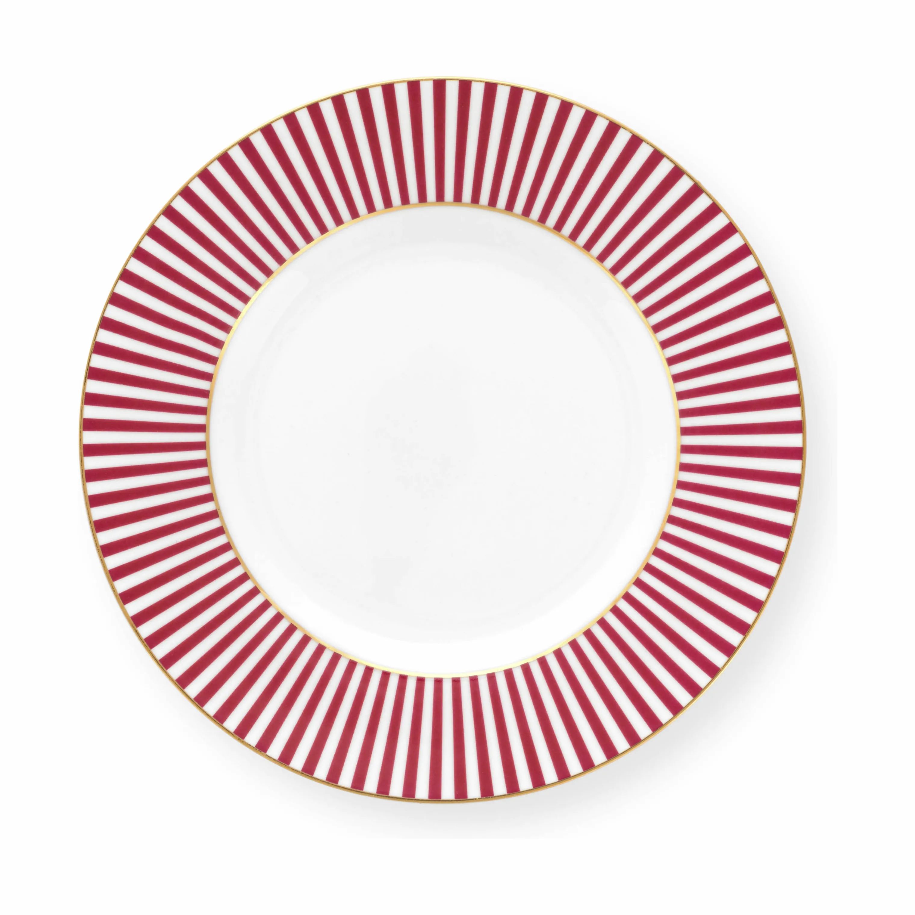 PIP Studio Frokosttallerkener Royal Stripes Tallerken i Dark Pink, 12 cm, 2