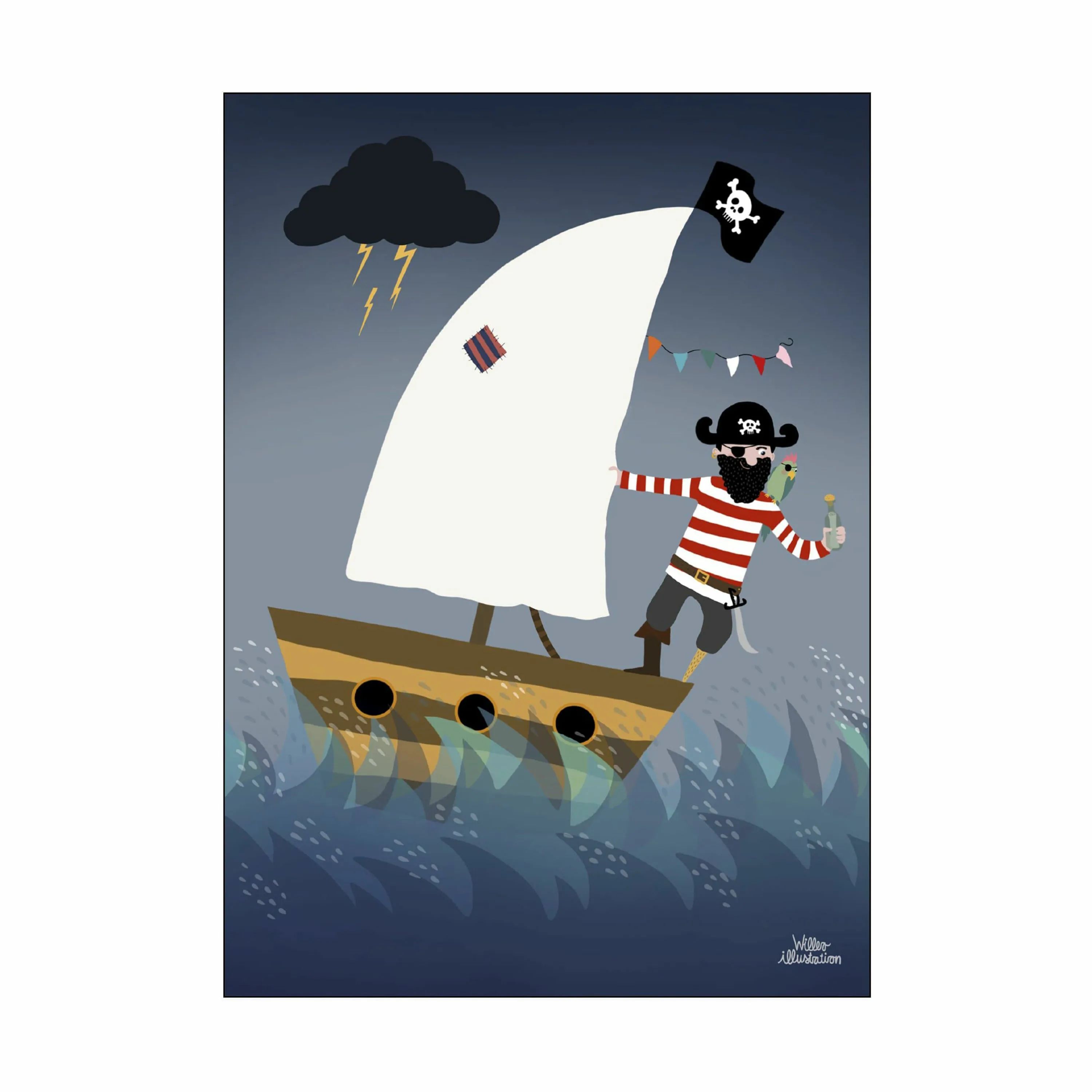 Poster&Frame Plakater Plakat - Treasure Hunt i B50 x L70 cm, 1
