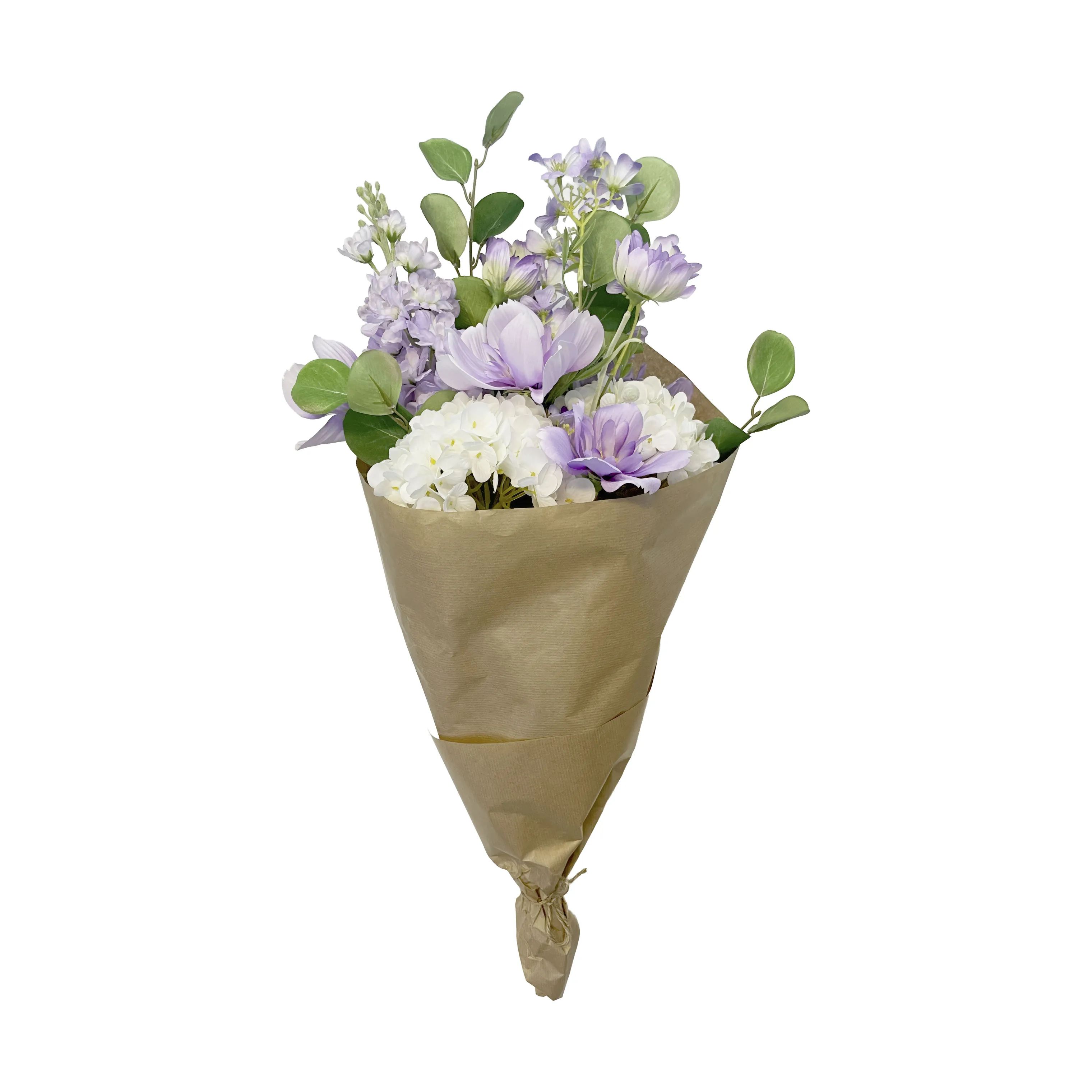 everbloom Kunstige blomster Kunstig Blomsterbuket i Lilla/grøn 2, 4