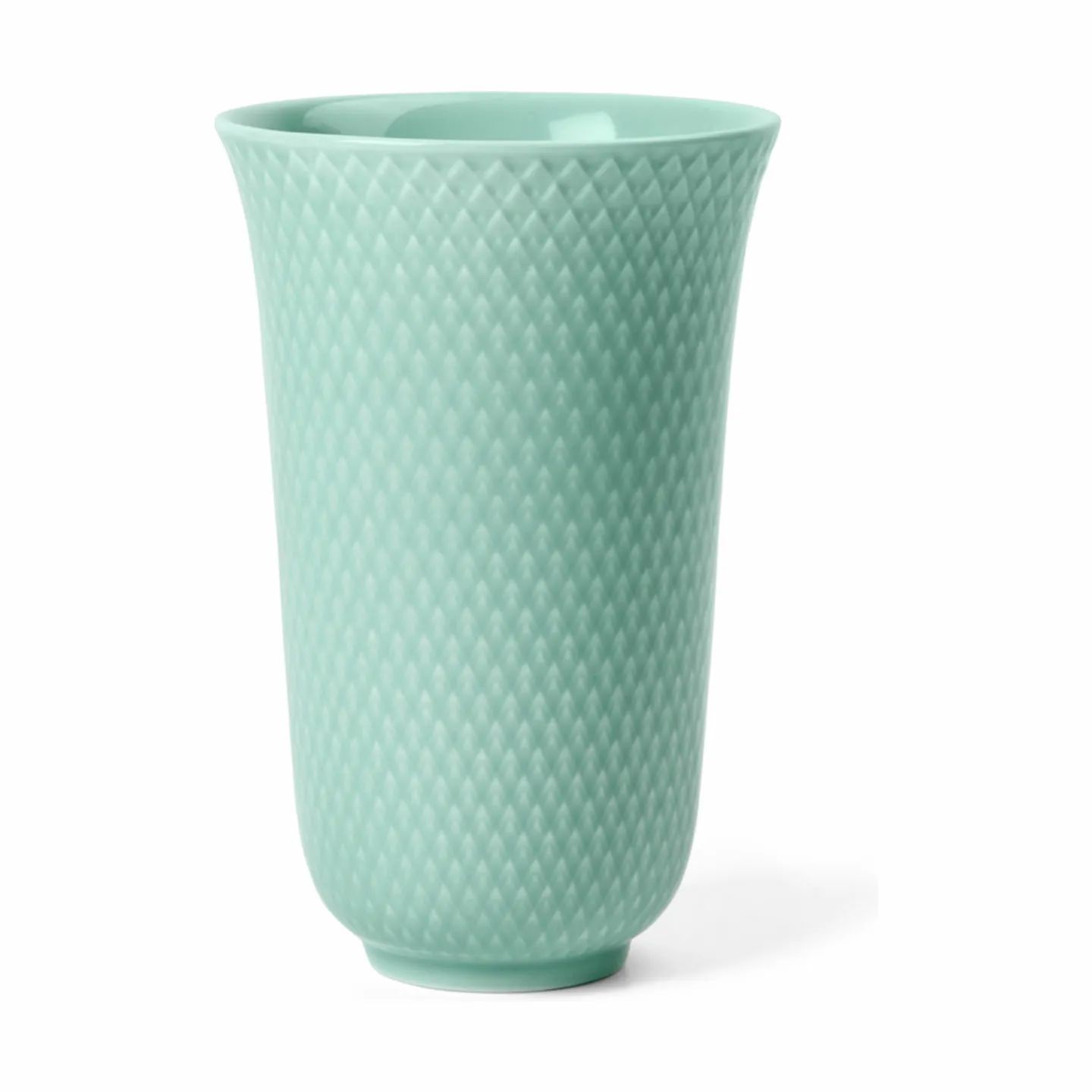 Lyngby Porcelæn Vaser Rhombe Color Vase i Aqua, 1
