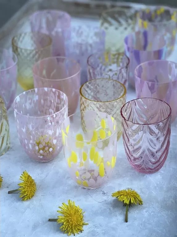 Anna von Lipa Vandglas Wave Vandglas i Rosa, 2