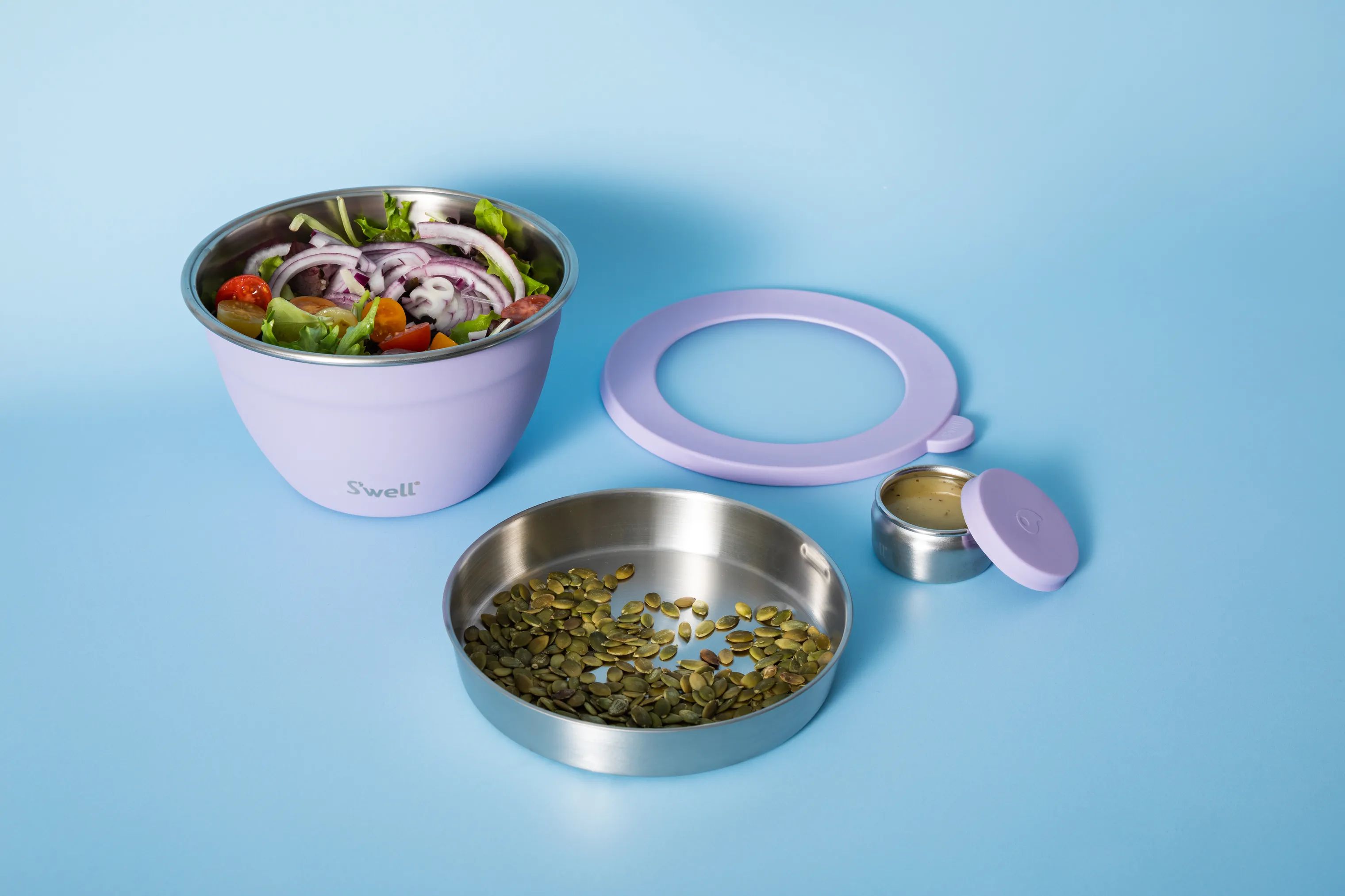 S'well Røreskålsæt Opbevaringssæt - 5 dele i Lilac, 3