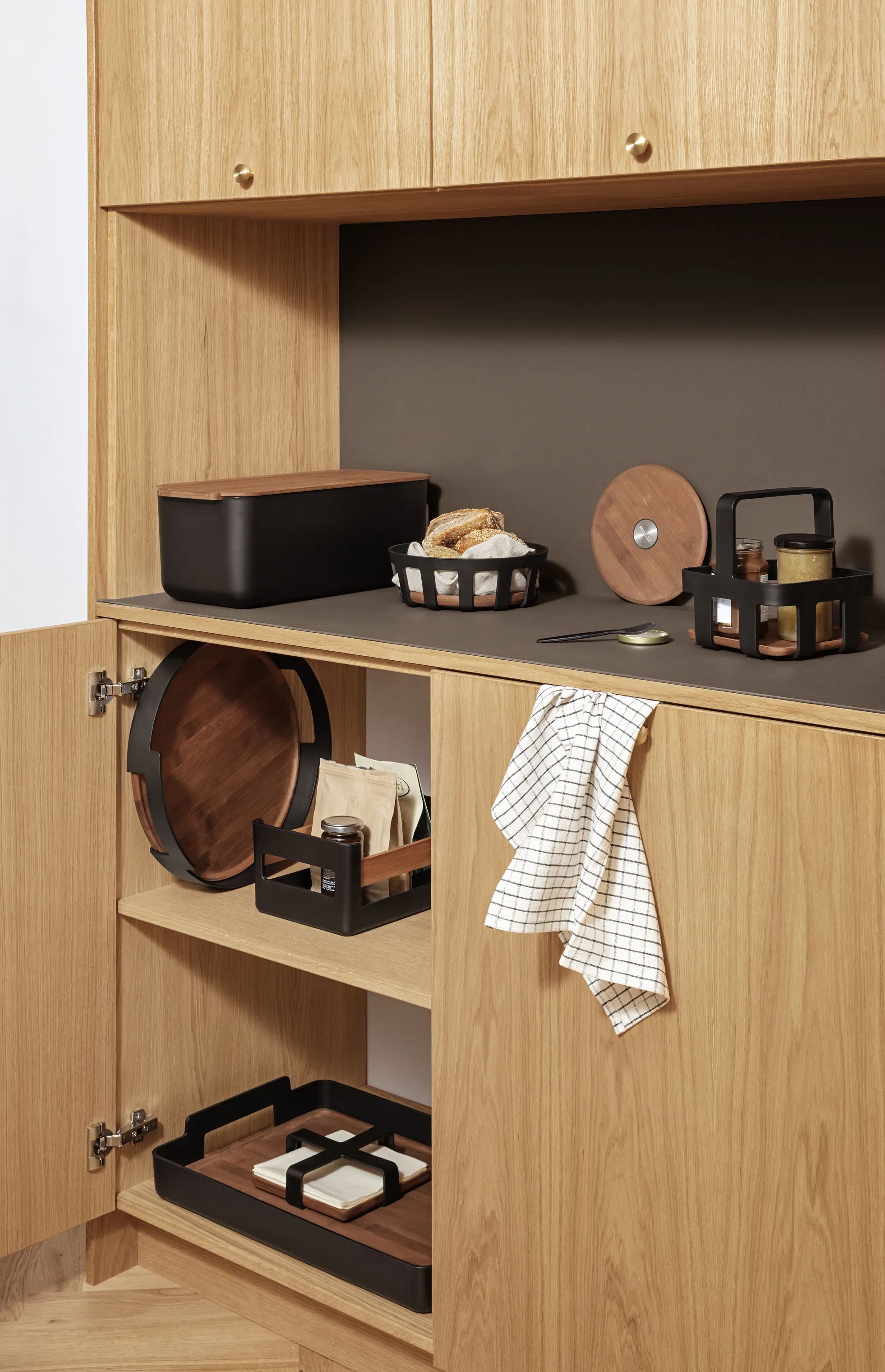 Eva Solo Brødkurve Nordic Kitchen Brødkurv i Natur/sort, 21,5 cm, 2