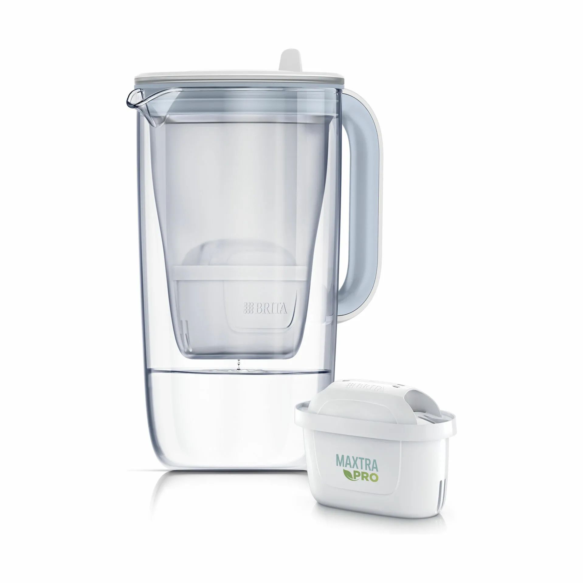 Brita Øvrigt køkkengrej Vandfilterkande i glas i Glas/blå, 1