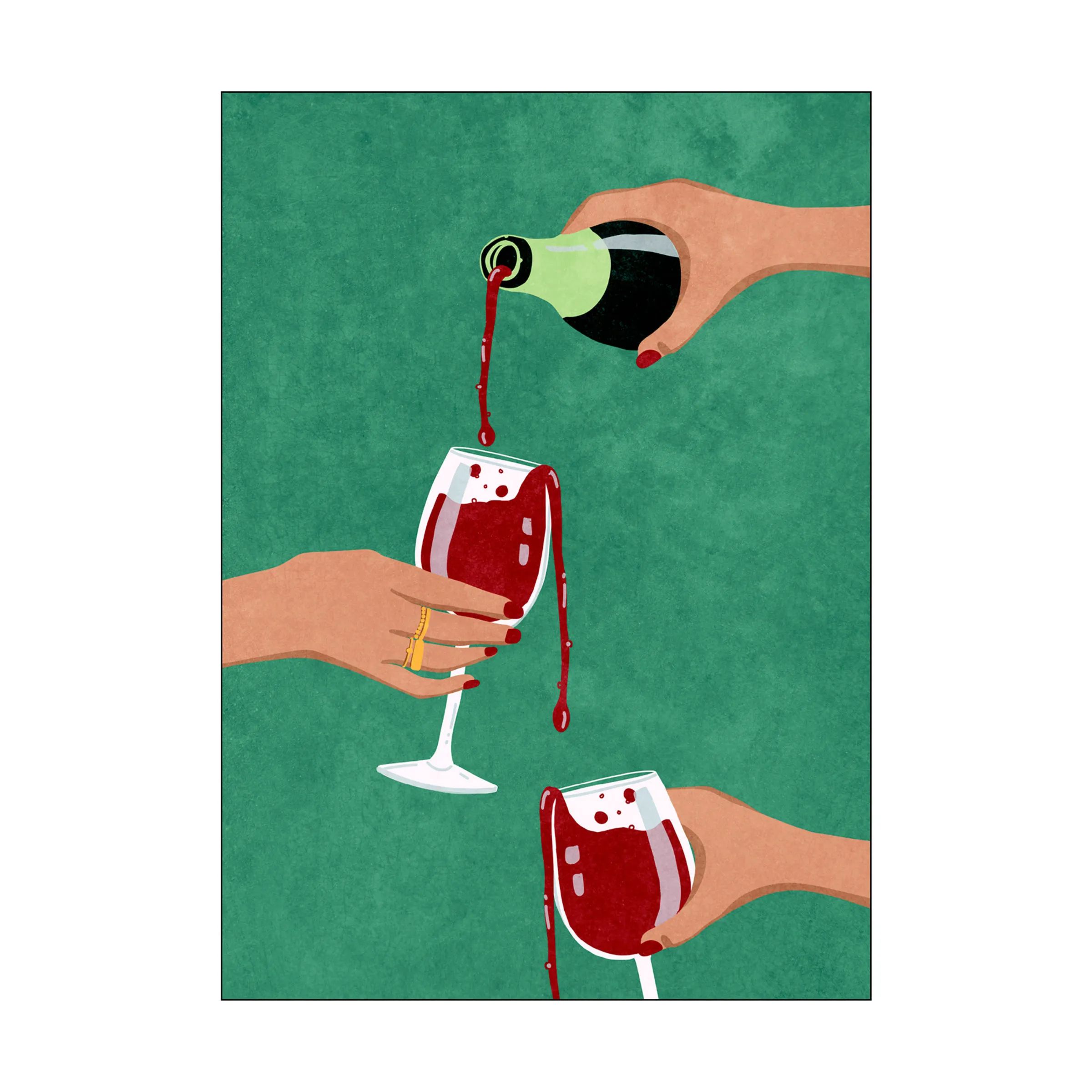 Poster&Frame Plakater Plakat - Cheers Girls i Multifarvet, B30 x L40 cm, 1