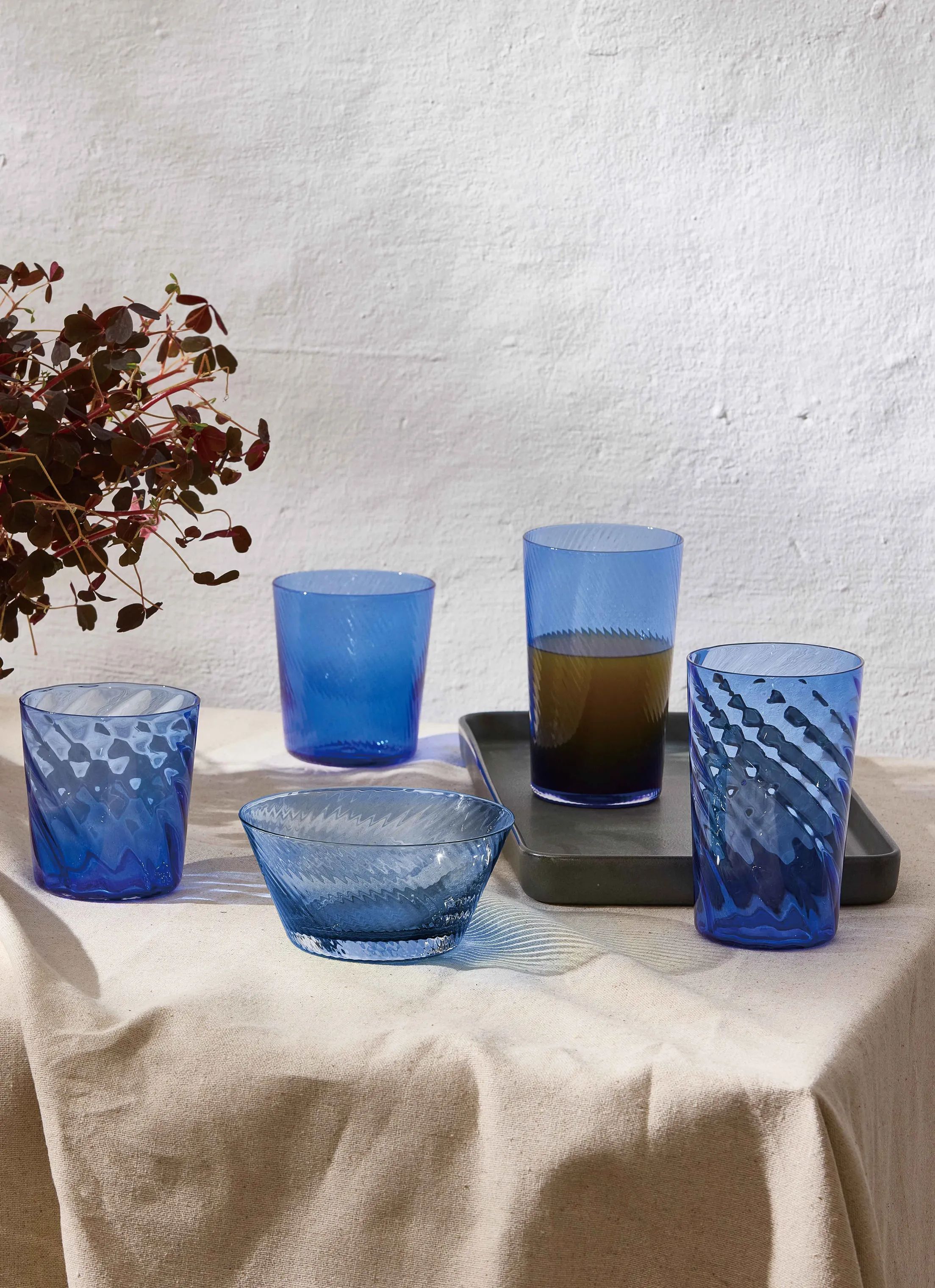 RAW by Aida Highball glas Unique Highball Glas i Dark Blue, 2