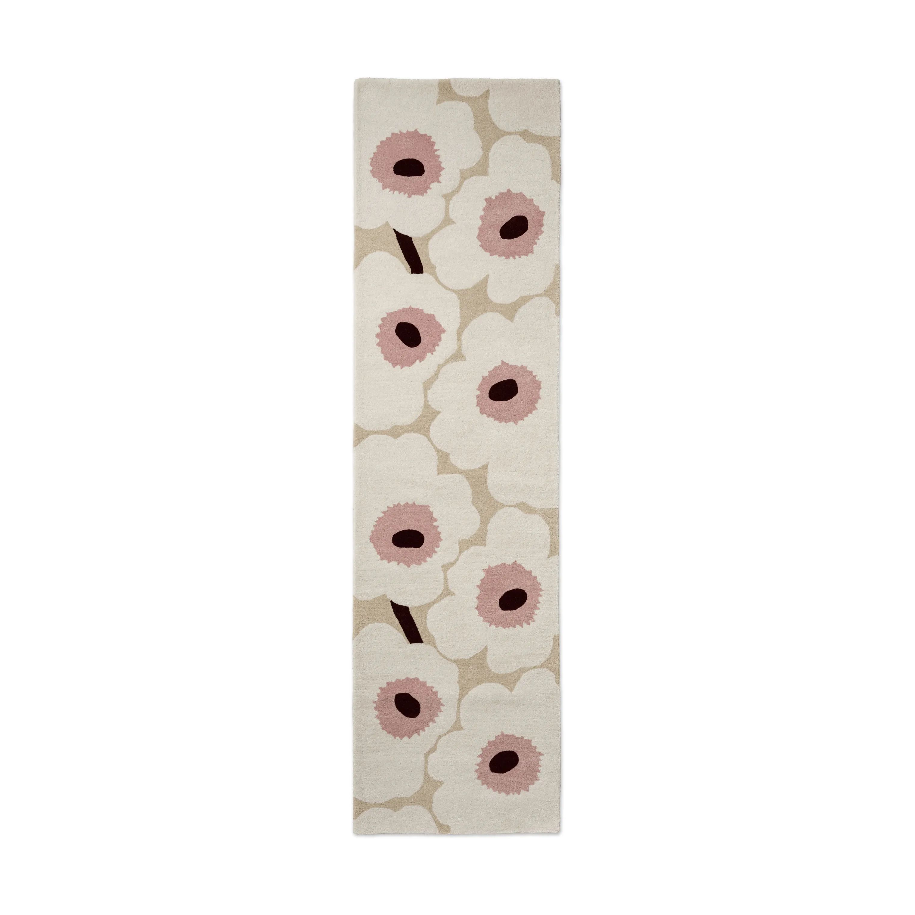 Marimekko by Brink & Campman Gulvtæpper Unikko Tæppeløber i Beige/Lyserød, B80 x L300 cm, 1