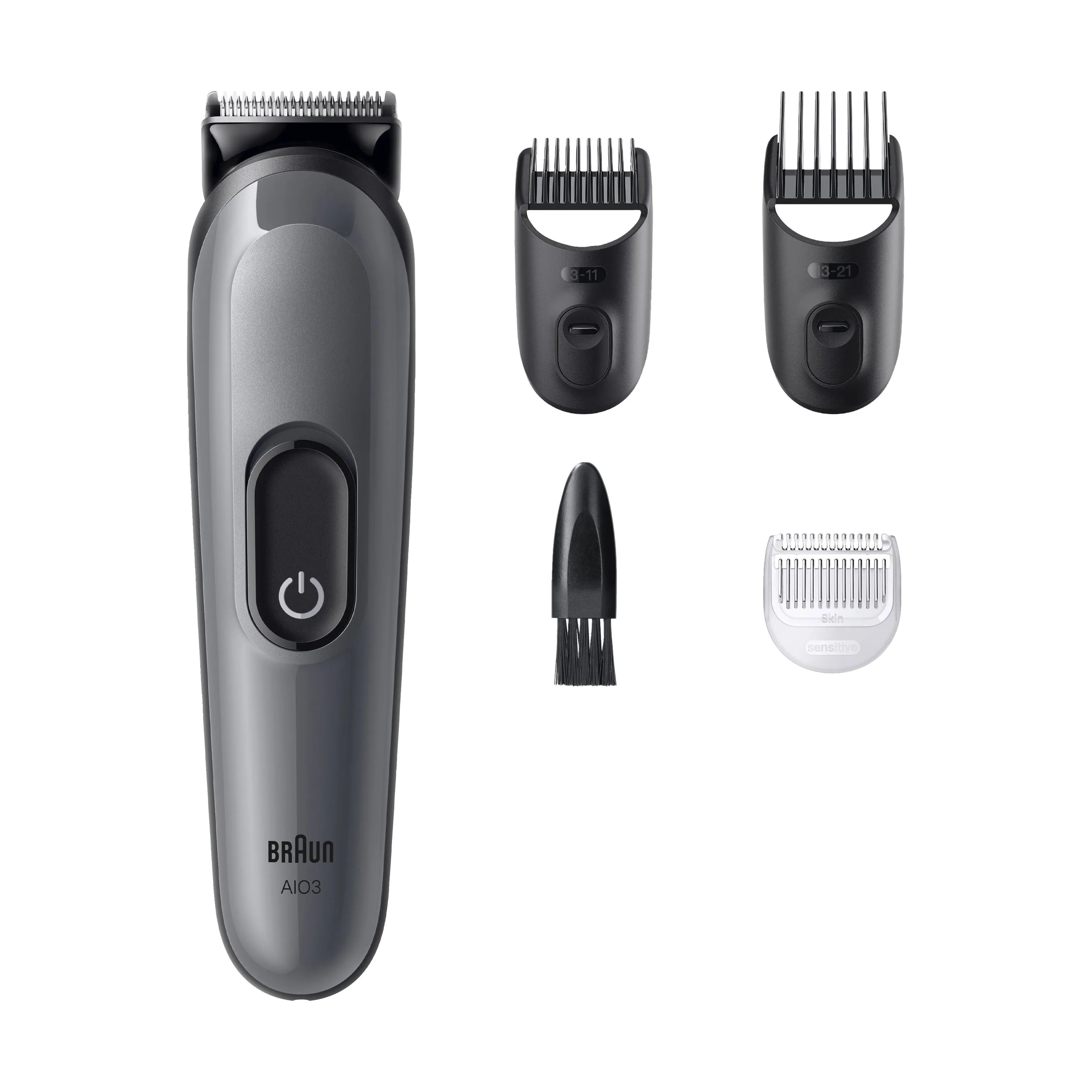 Braun Hårtrimmere Series 3 Hårtrimmer AIO3500 i Grey, 1