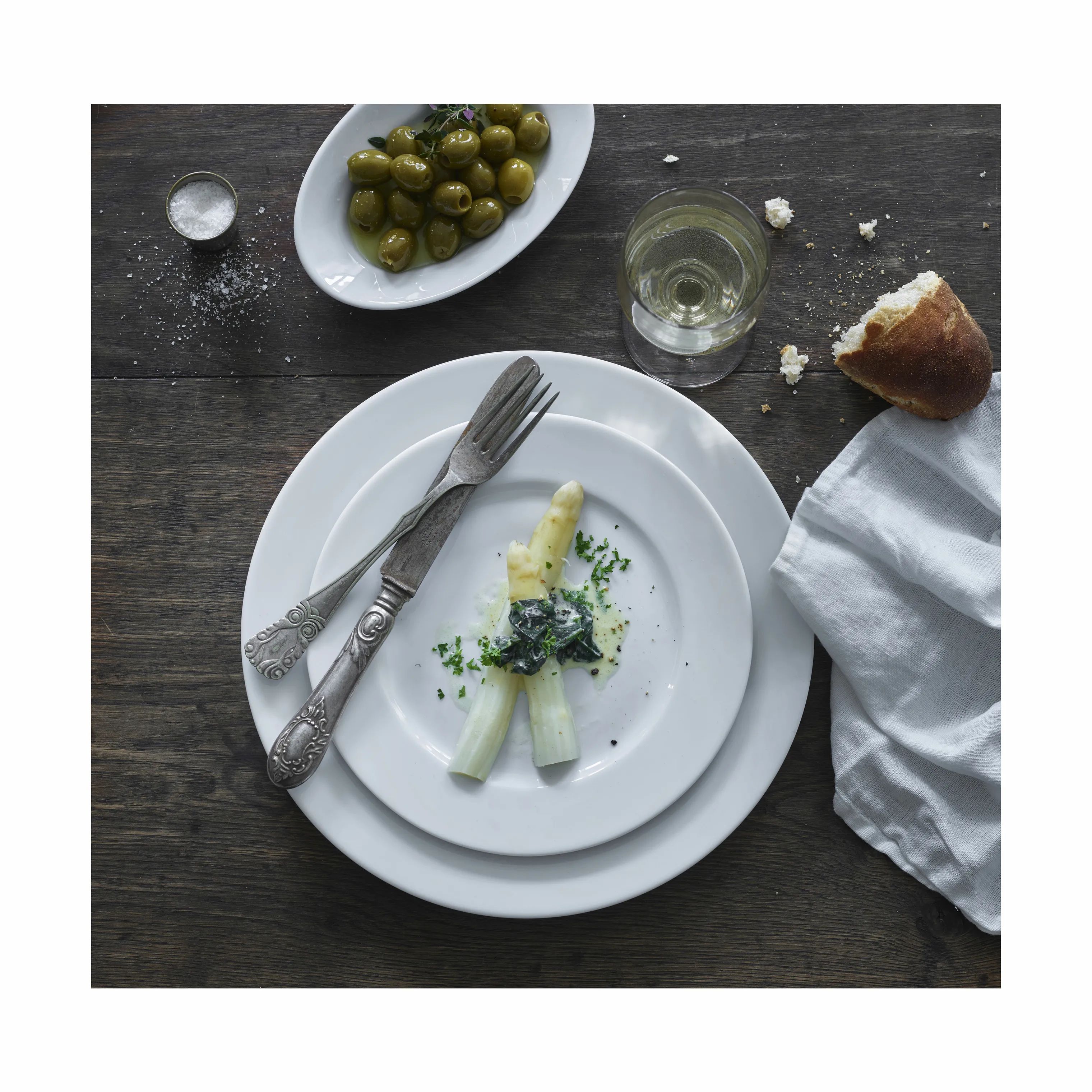 Pillivuyt Kagetallerkener Sancerre Tallerken i Hvid, 4