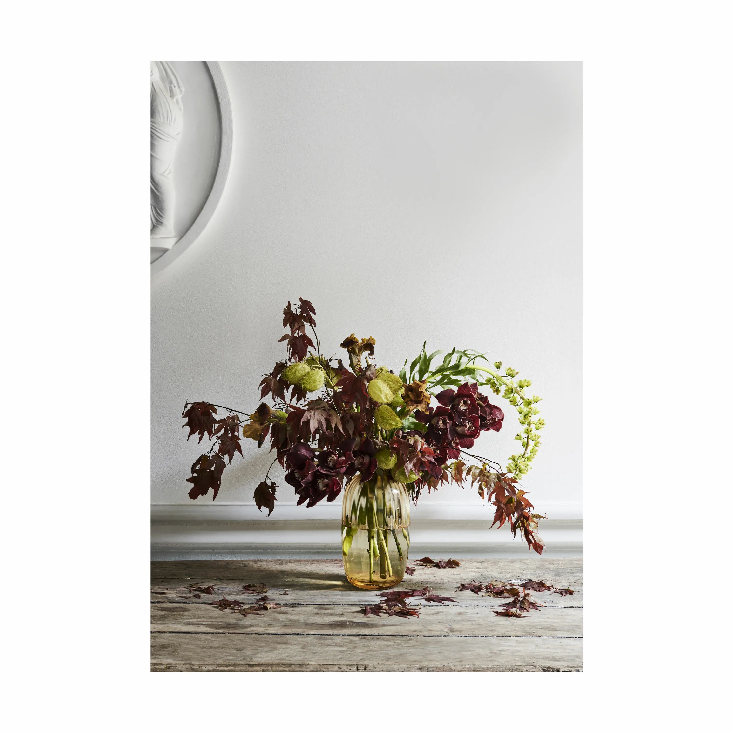 Holmegaard Vaser Primula Oval Vase i Amber, 12,5 cm, 3