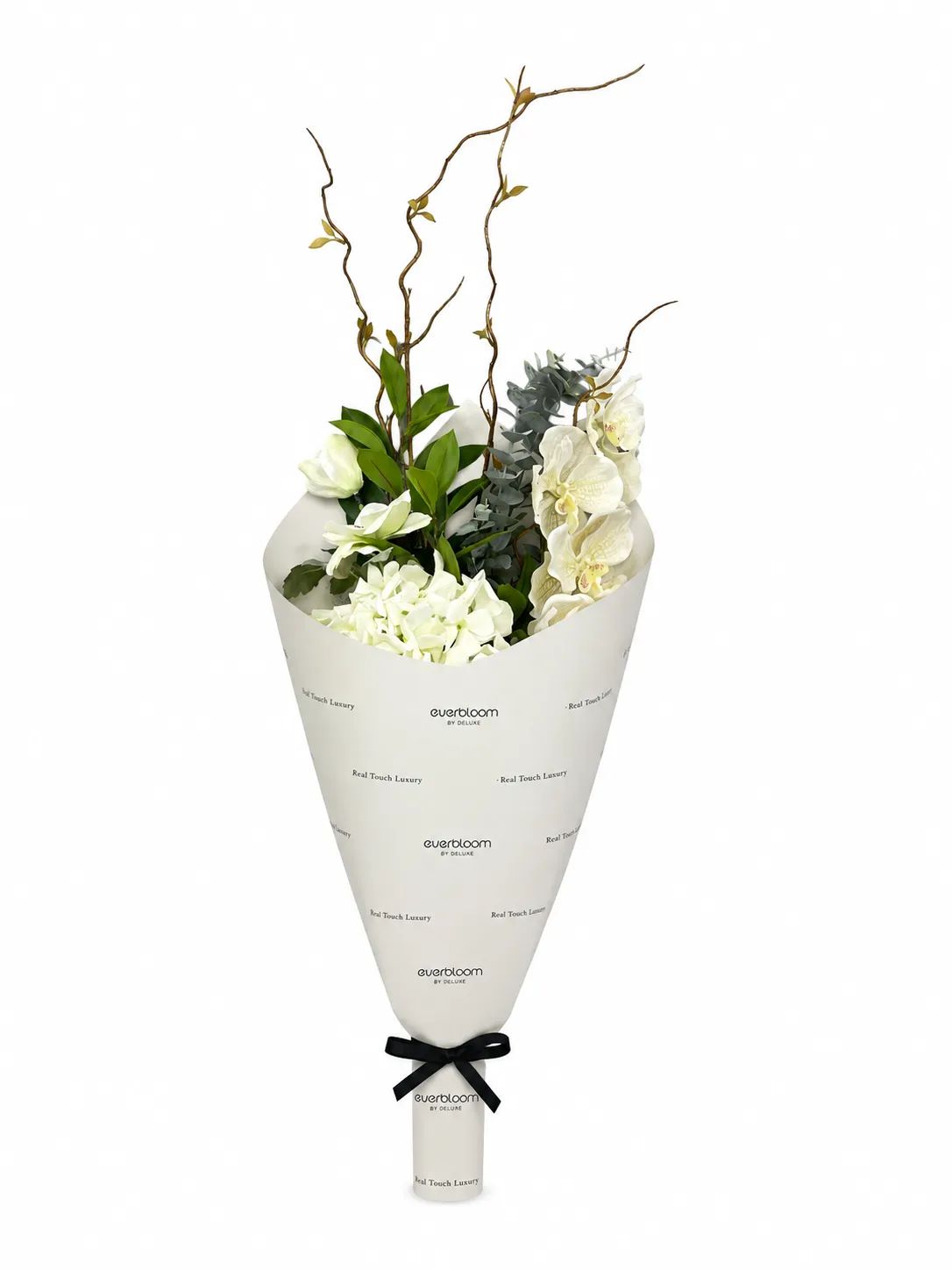 everbloom Kunstige blomster Kunstig Real Touch Blomsterbuket i Hvid, 4