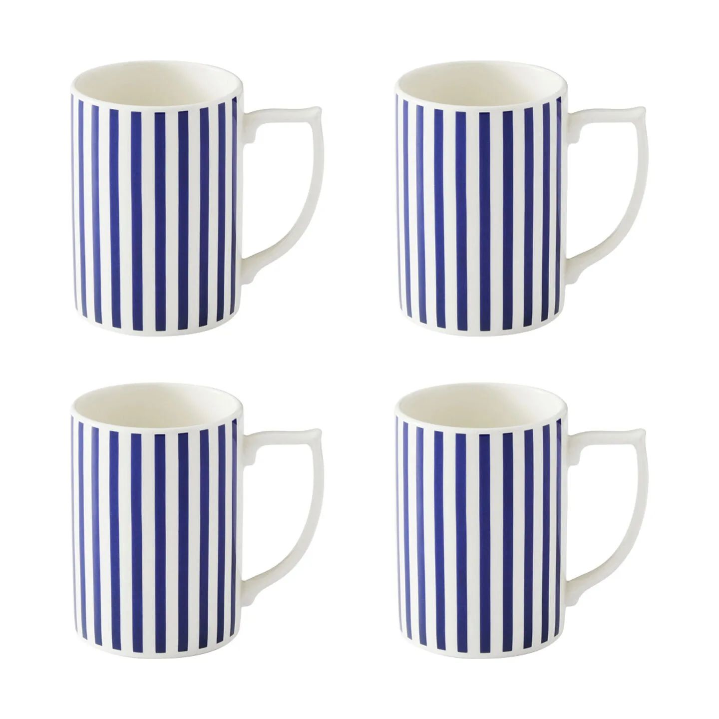 Spode Krus og kopper med hank Steccato Krus - 4 stk. i blå/smal, 1