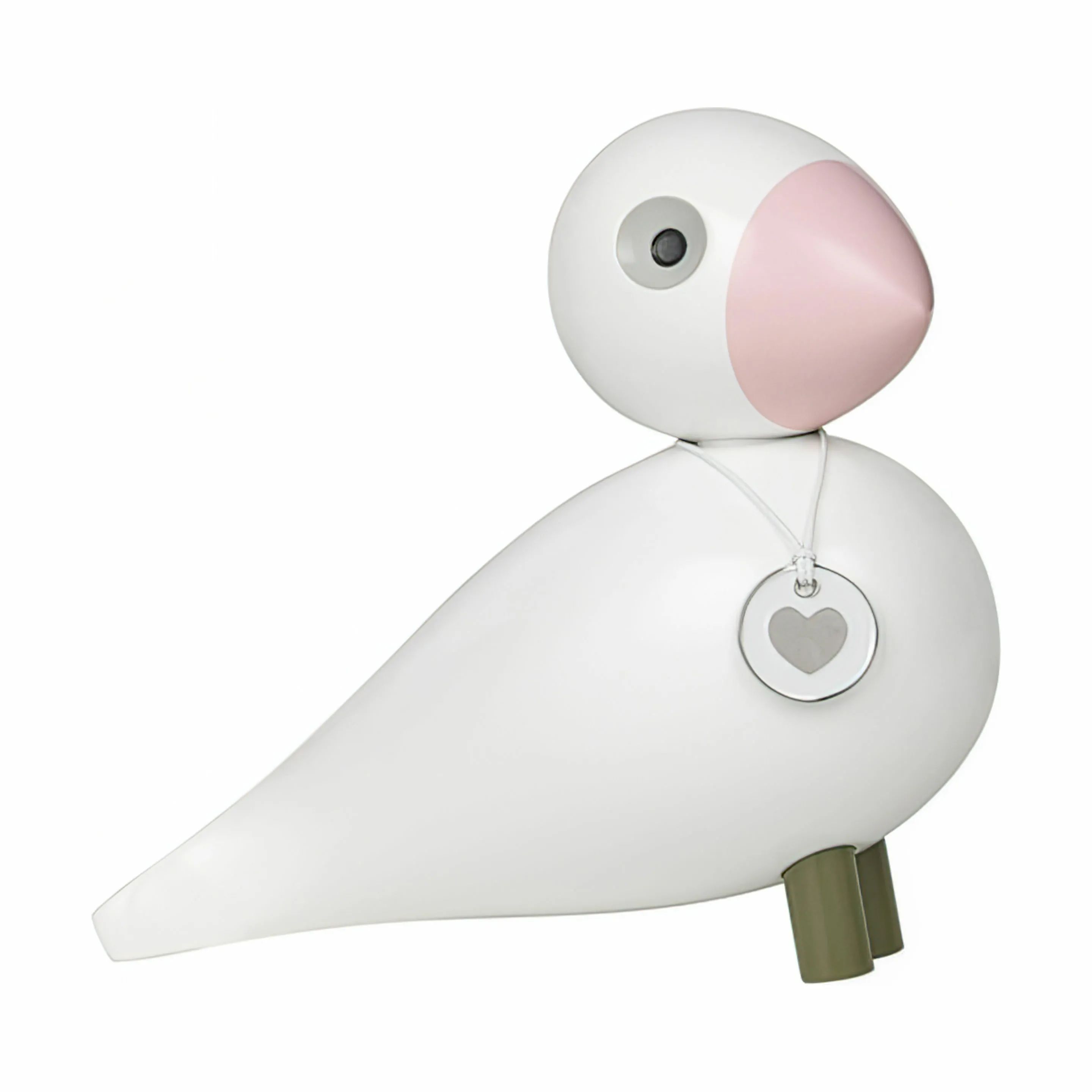 Kay Bojesen Dyrefigurer Birds Sangfugl Love i Hvid/Rosa, 1