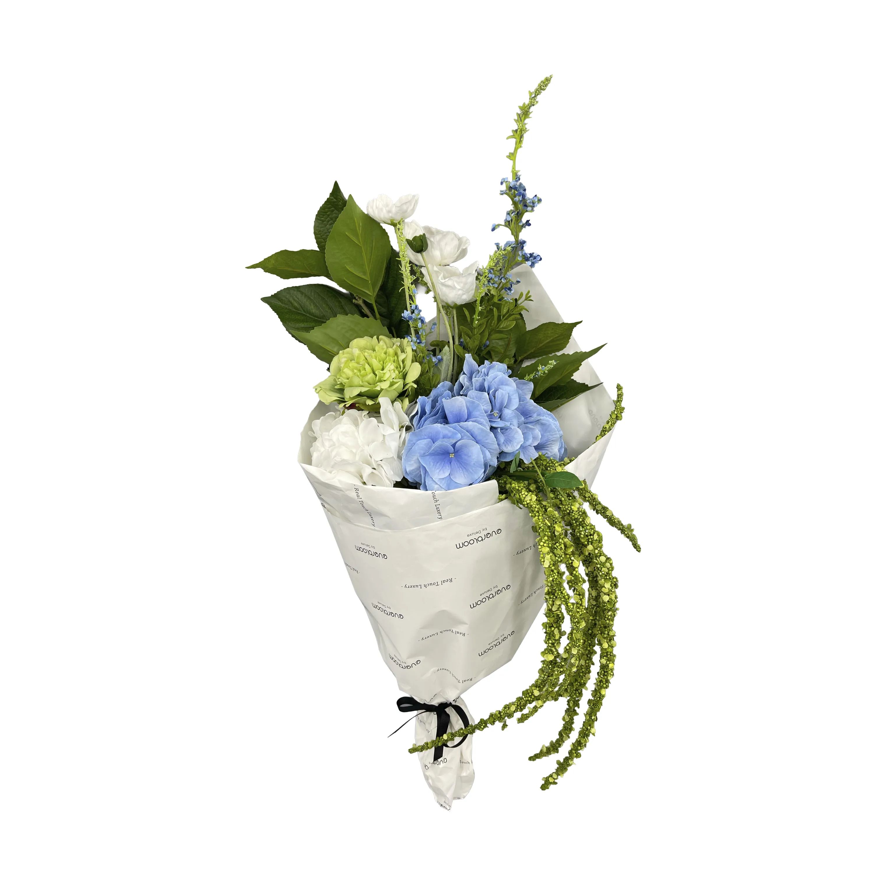 everbloom Kunstige blomster Kunstig Real Touch Blomsterbuket i Blå, 4