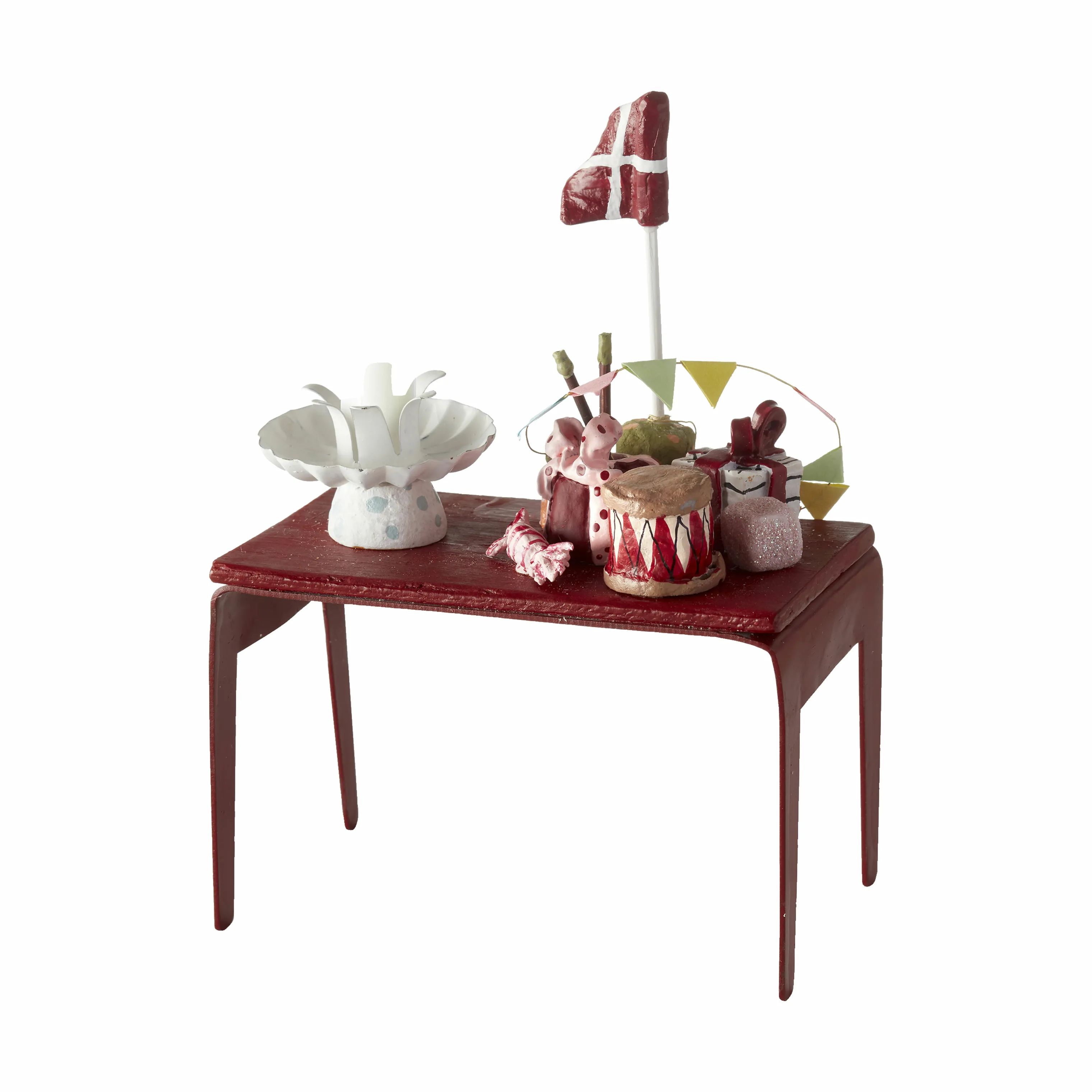 Medusa Copenhagen Jule- og adventsstager Fødselsdagsbord Lysestage i Rød, 13 cm, 1