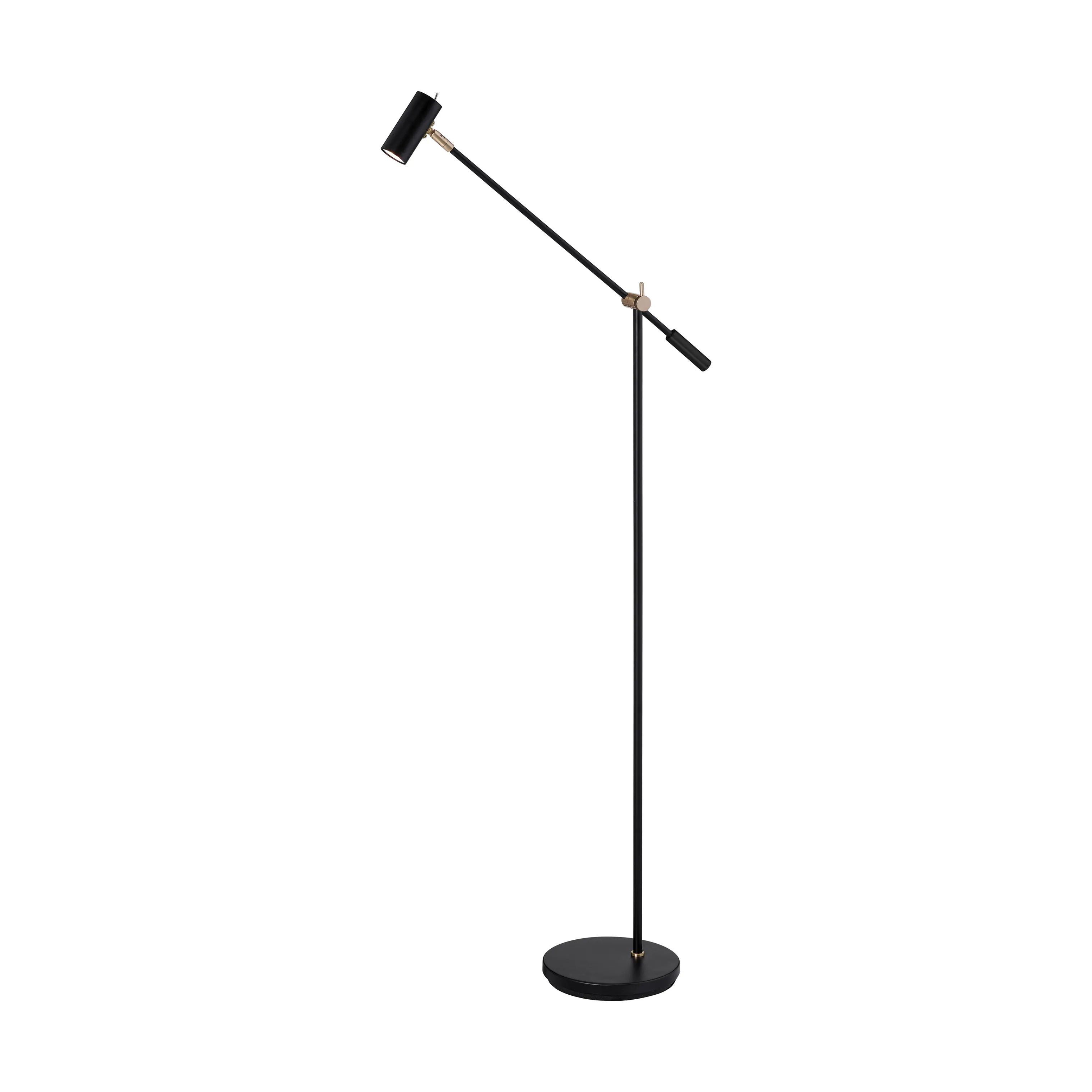 Belid Gulvlamper Cato Gulvlampe i Mat sort/Messing, 1