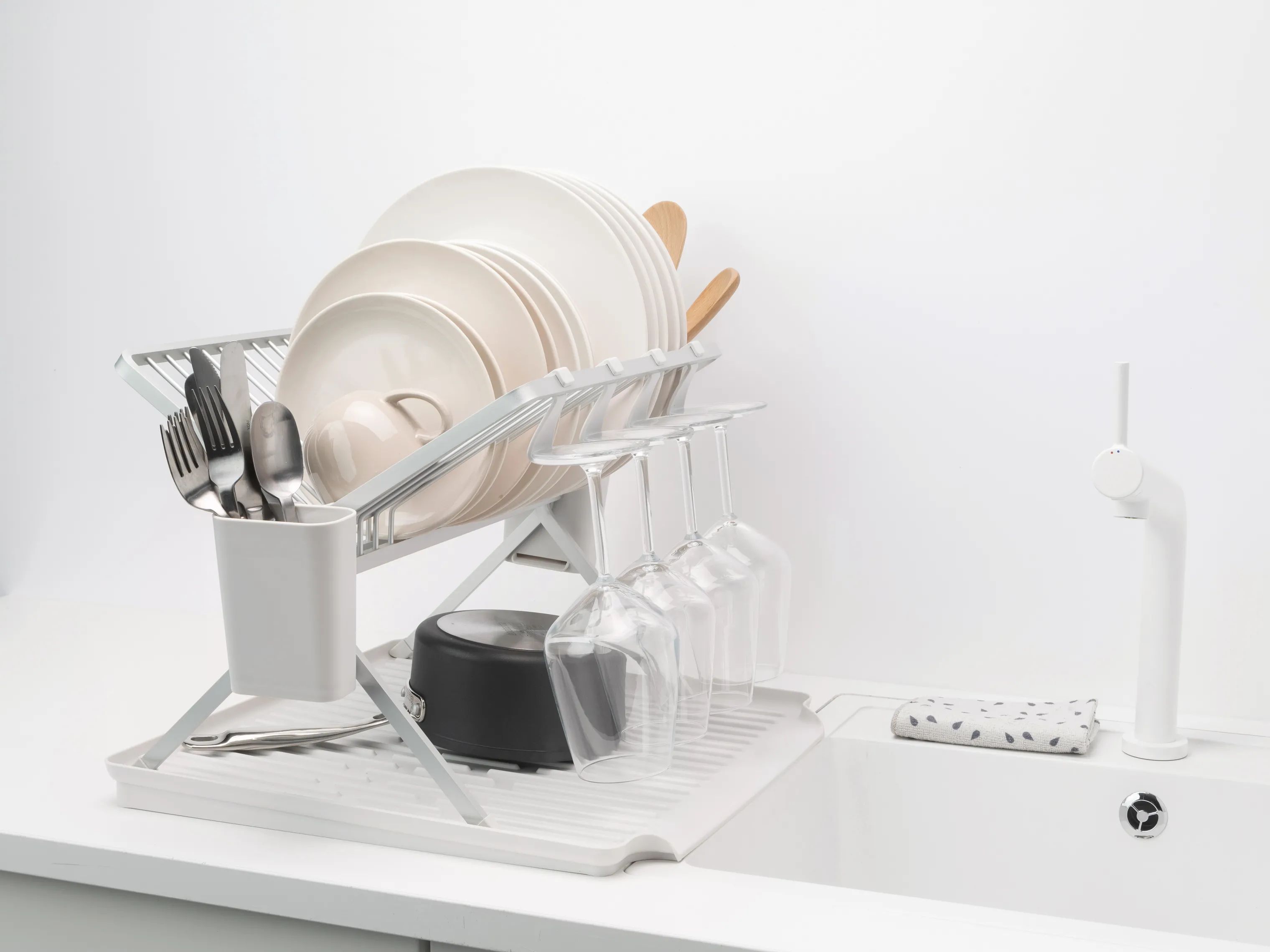 Brabantia Opvaskestativer SinkSide Sink-side Opvaskestativ i Lys grå, B33 x L51 cm, 2