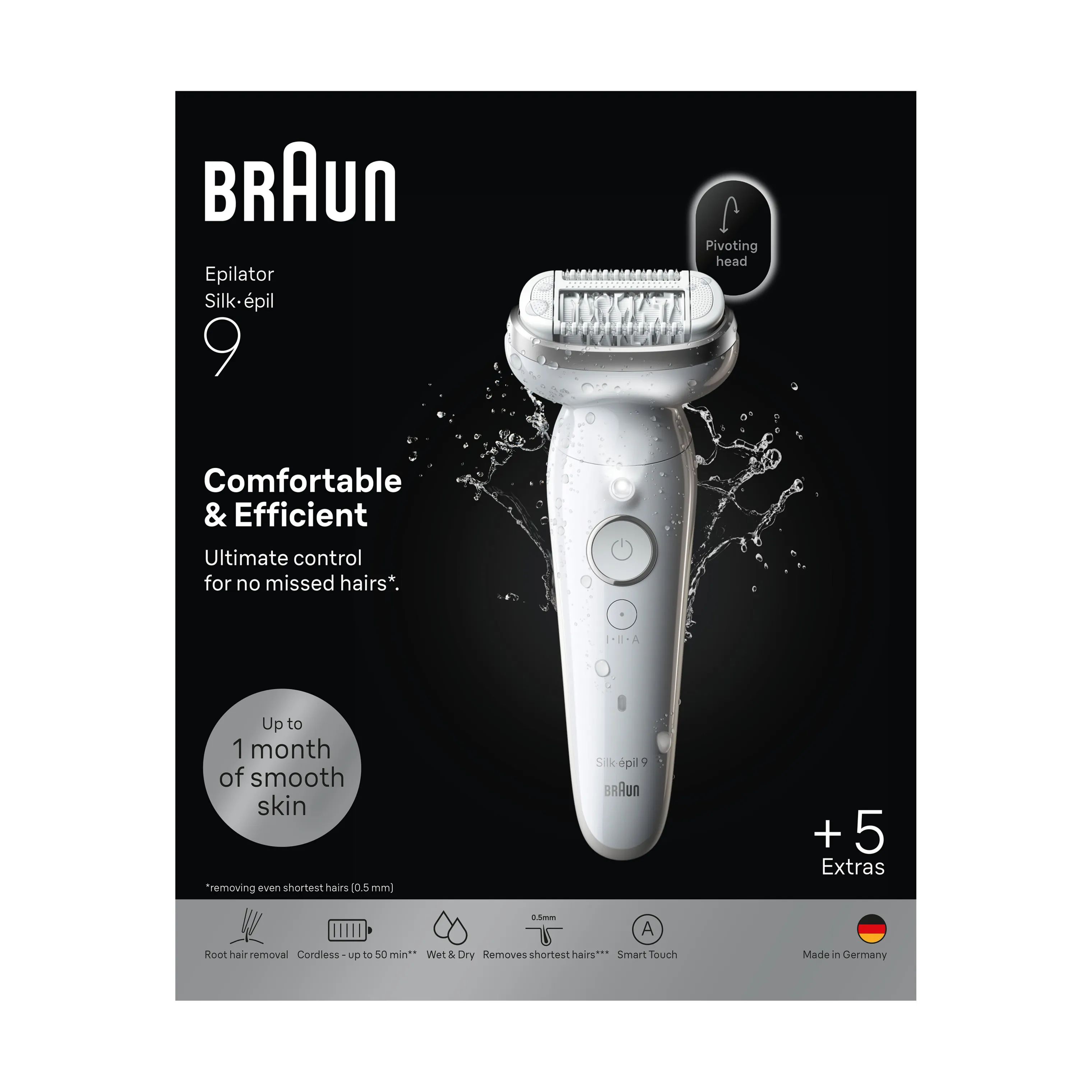 Braun Epilatorer Silk·épil 9 Epilator i Hvid, 2
