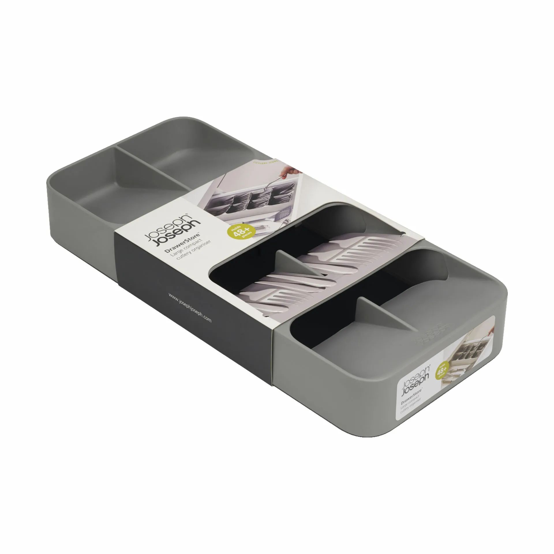 Joseph Joseph Bestikindsatser Drawer Store Bestikbakke i Grå, 3