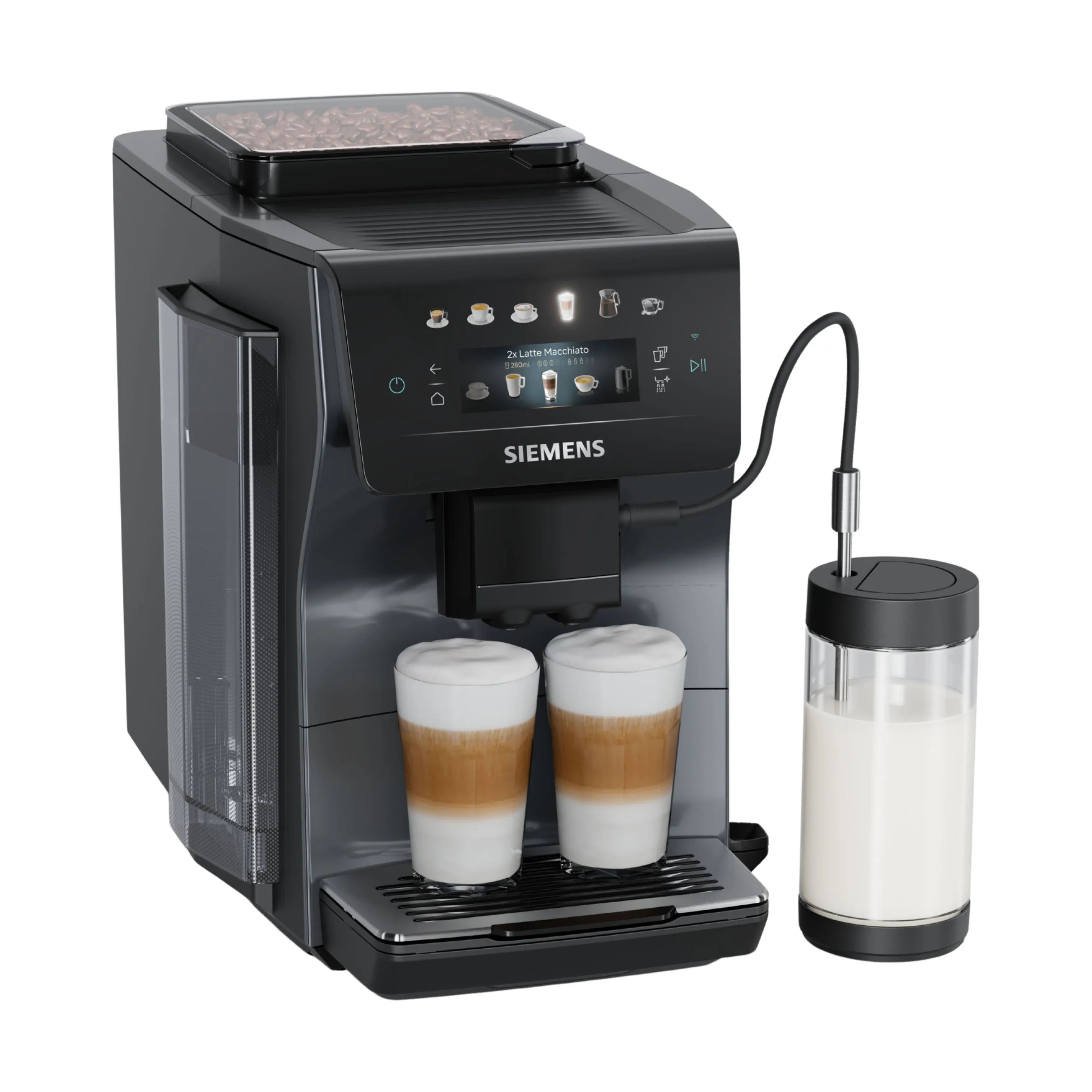 Siemens Espressomaskiner EQ600 iAroma Espressomaskine TP603EM6 i Grå, 1