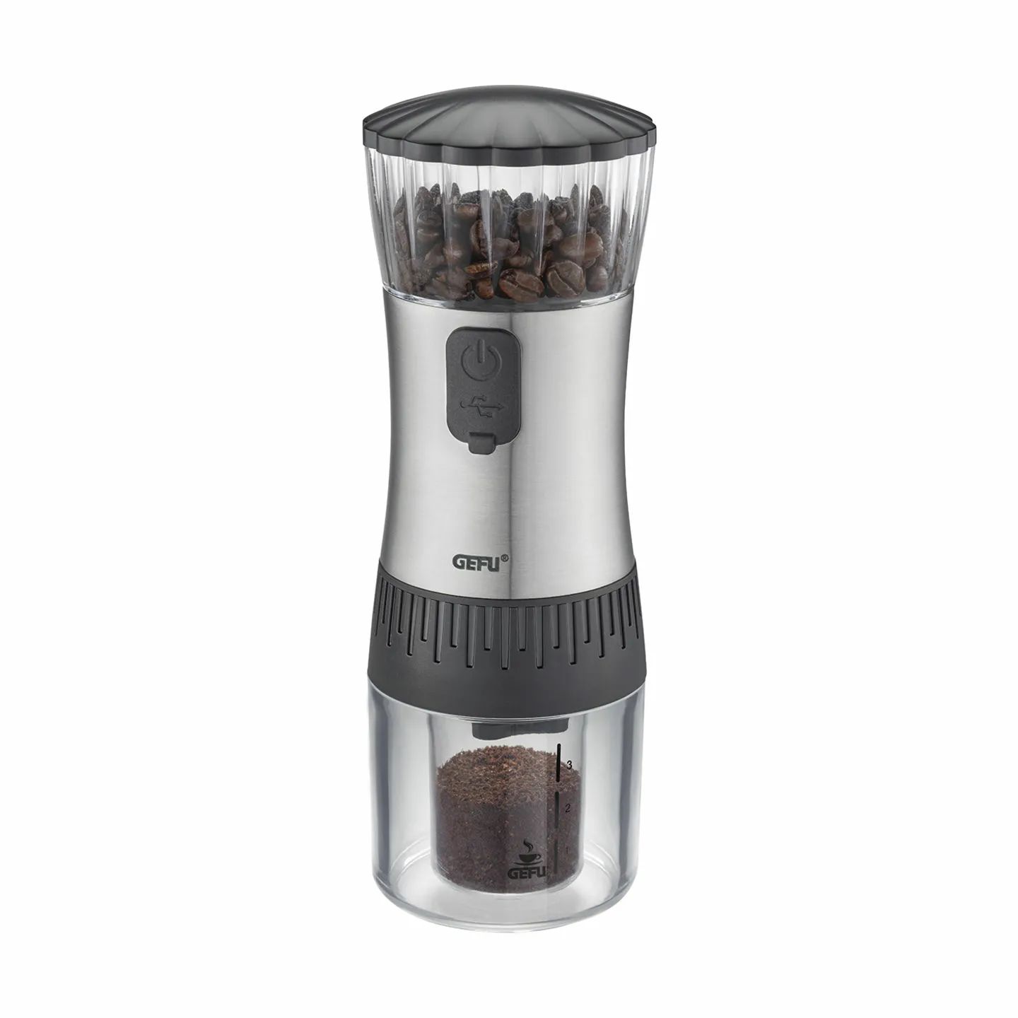 Gefu Kaffekværne Gefu Te/kaffe Polve Kaffekværn i Sølvfarvet/sort, 1