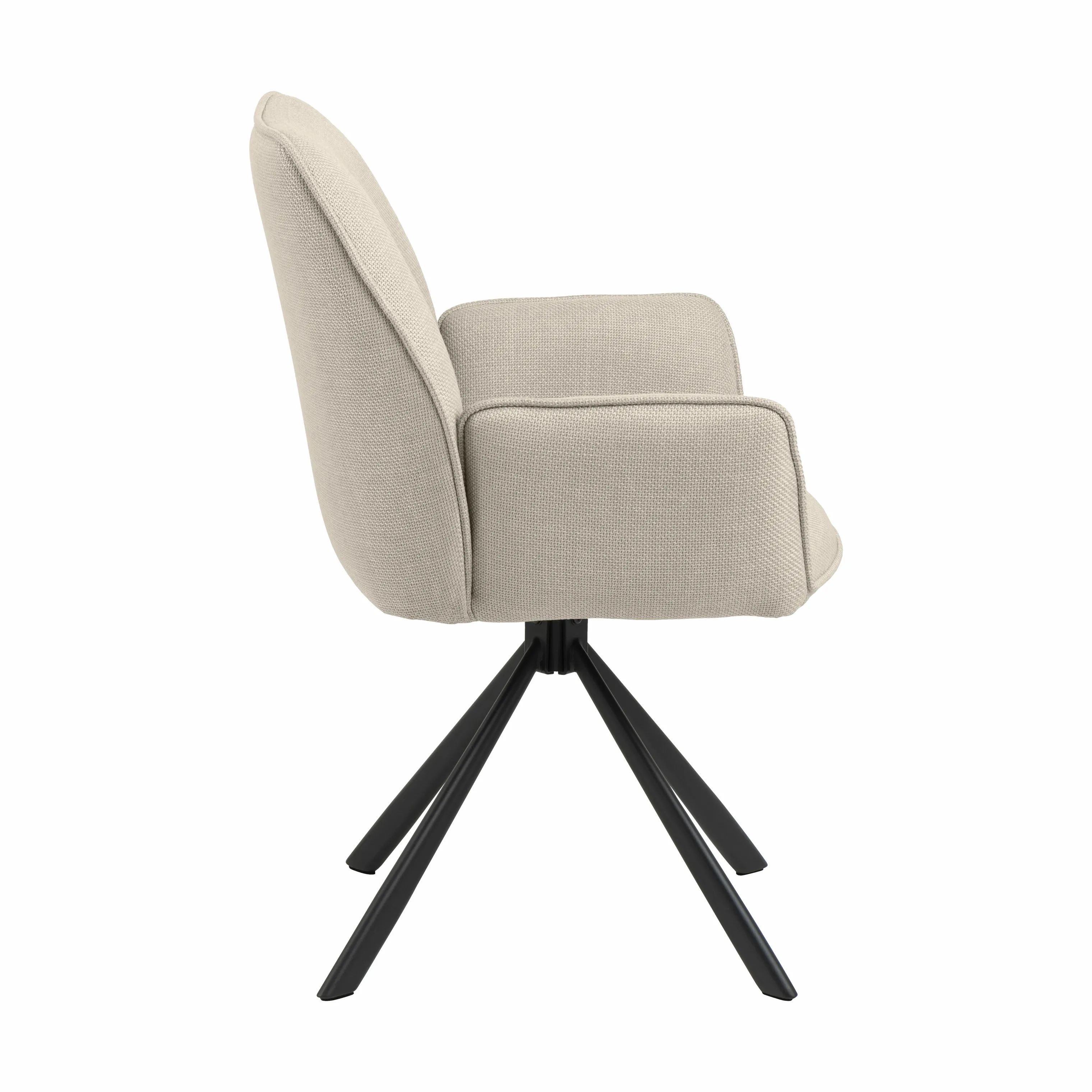 CASA Living Spisebordsstole Glenda Spisebordsstol - 2 stk. i Beige/sort, 4