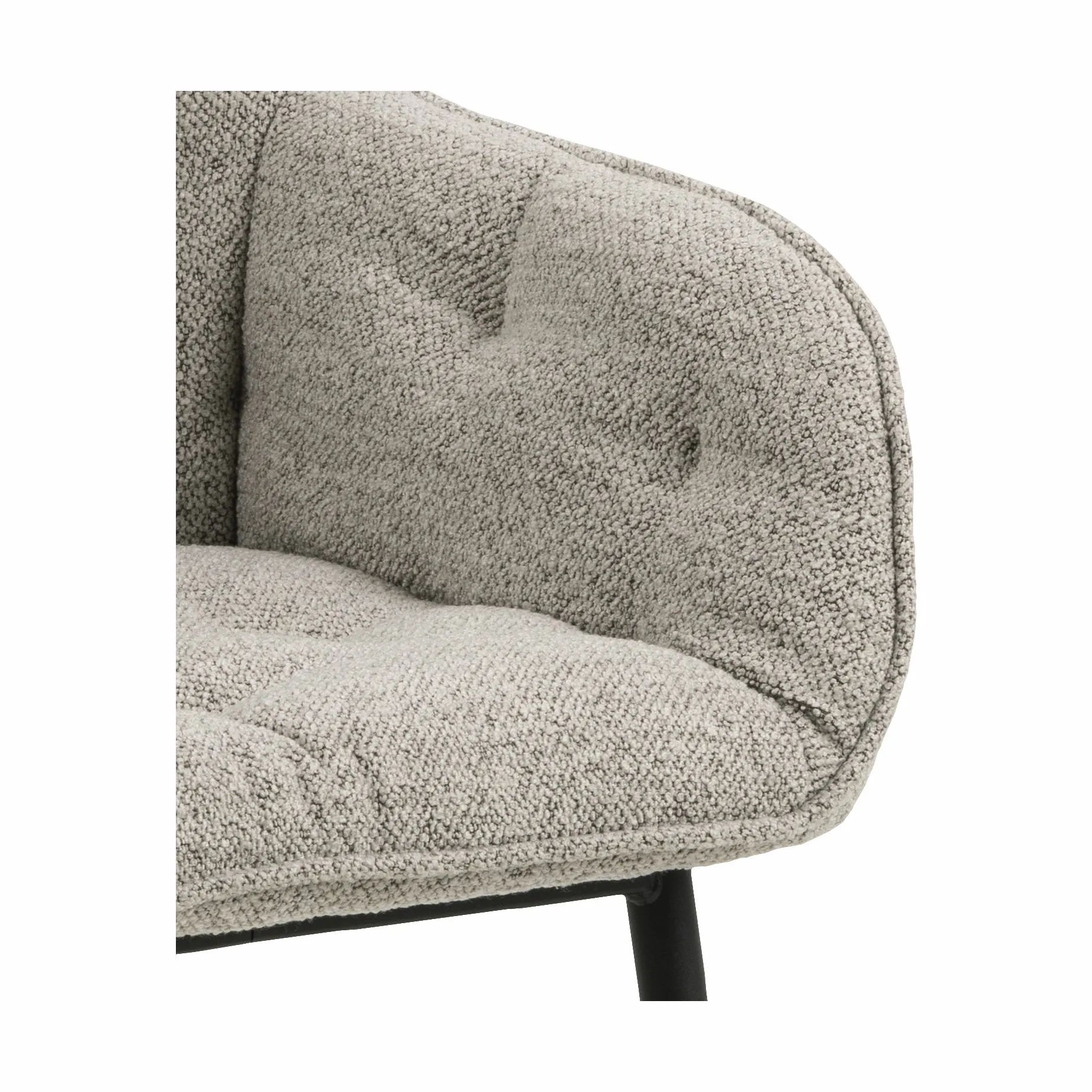 CASA Living Spisebordsstole Brooke Spisebordsstol - 2 stk. i beige/sort, 4
