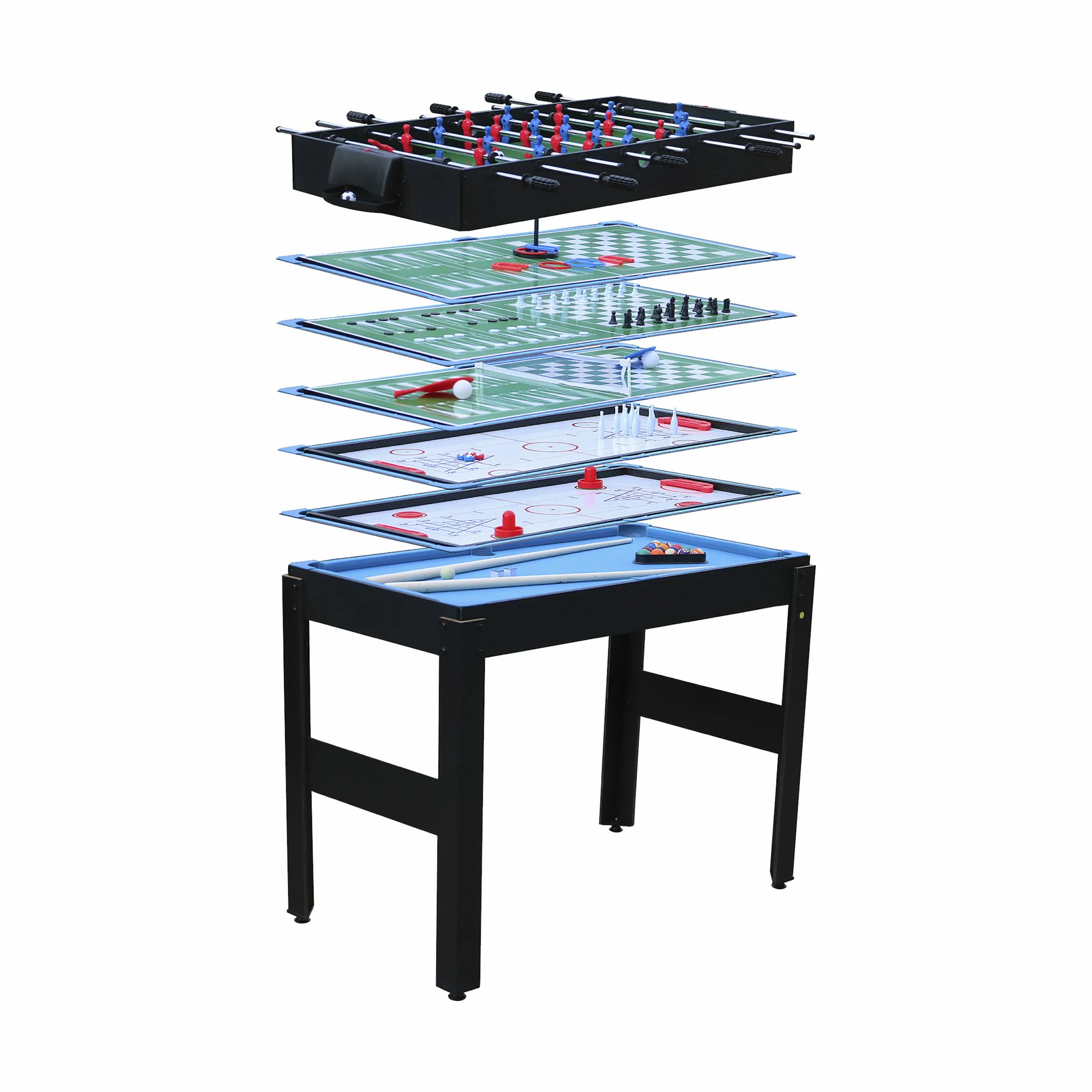 NORDIC GAMES Øvrig udeleg 12-I-1 multi Spillebord i Sort, 1