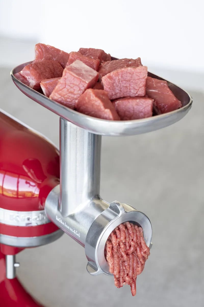 KitchenAid Tilbehør til røremaskiner Artisan Kødhakker - 9 dele i Stål, 2