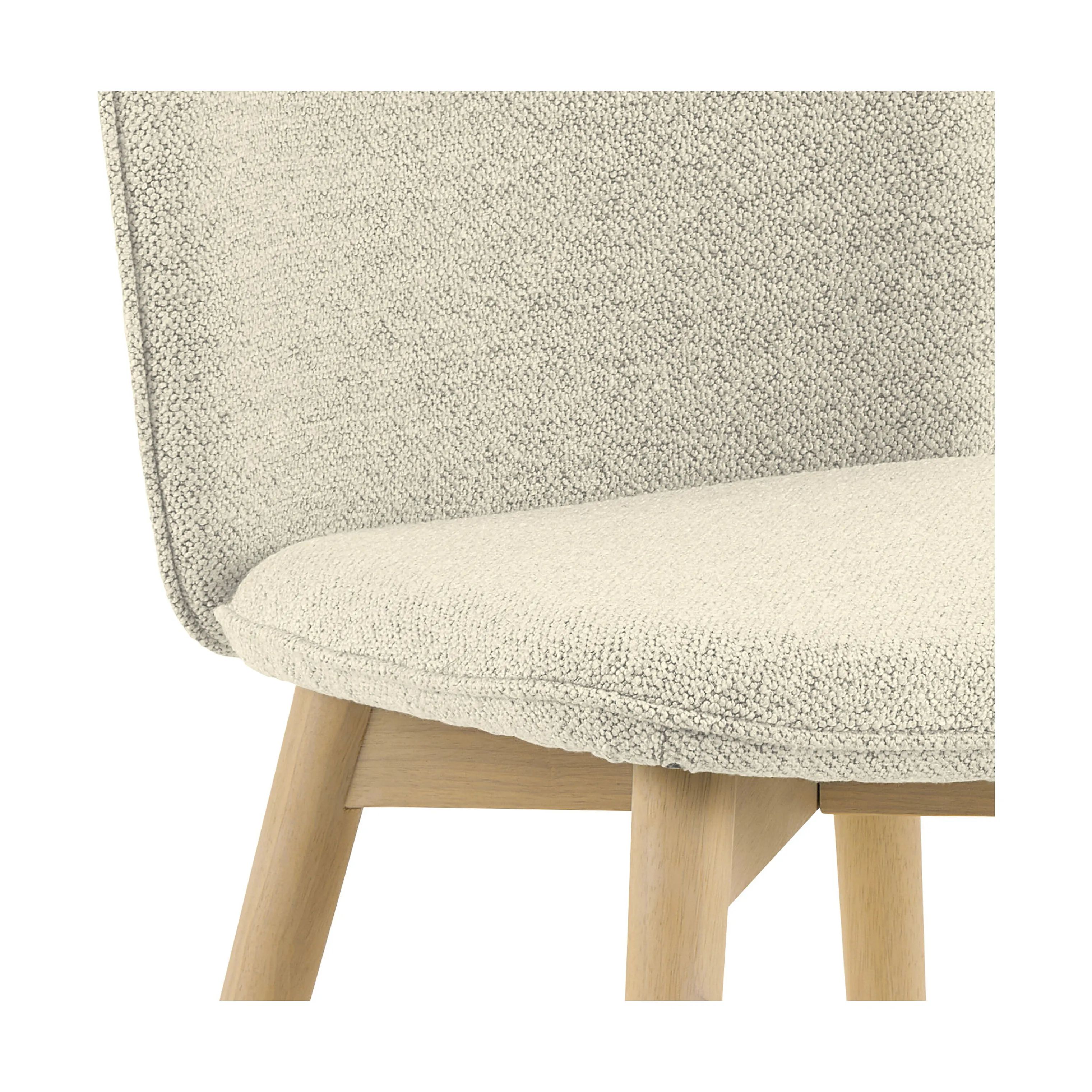 CASA Living Spisebordsstole Cindy Spisebordsstol - 2 stk i Creme/hvidpigmenteret, 4