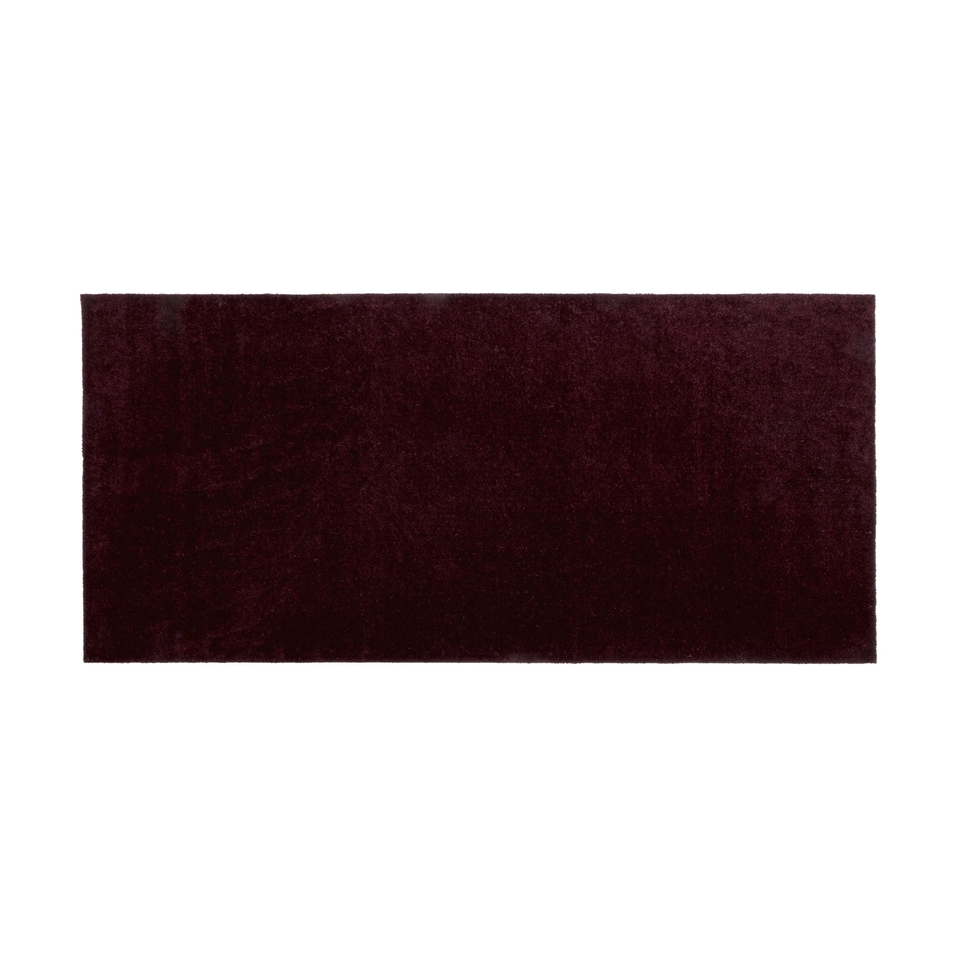 Tica Copenhagen Gulvtæpper Uni Color Unicolor Gulvmåtte i Bordeaux, B90 x L200 cm, 1