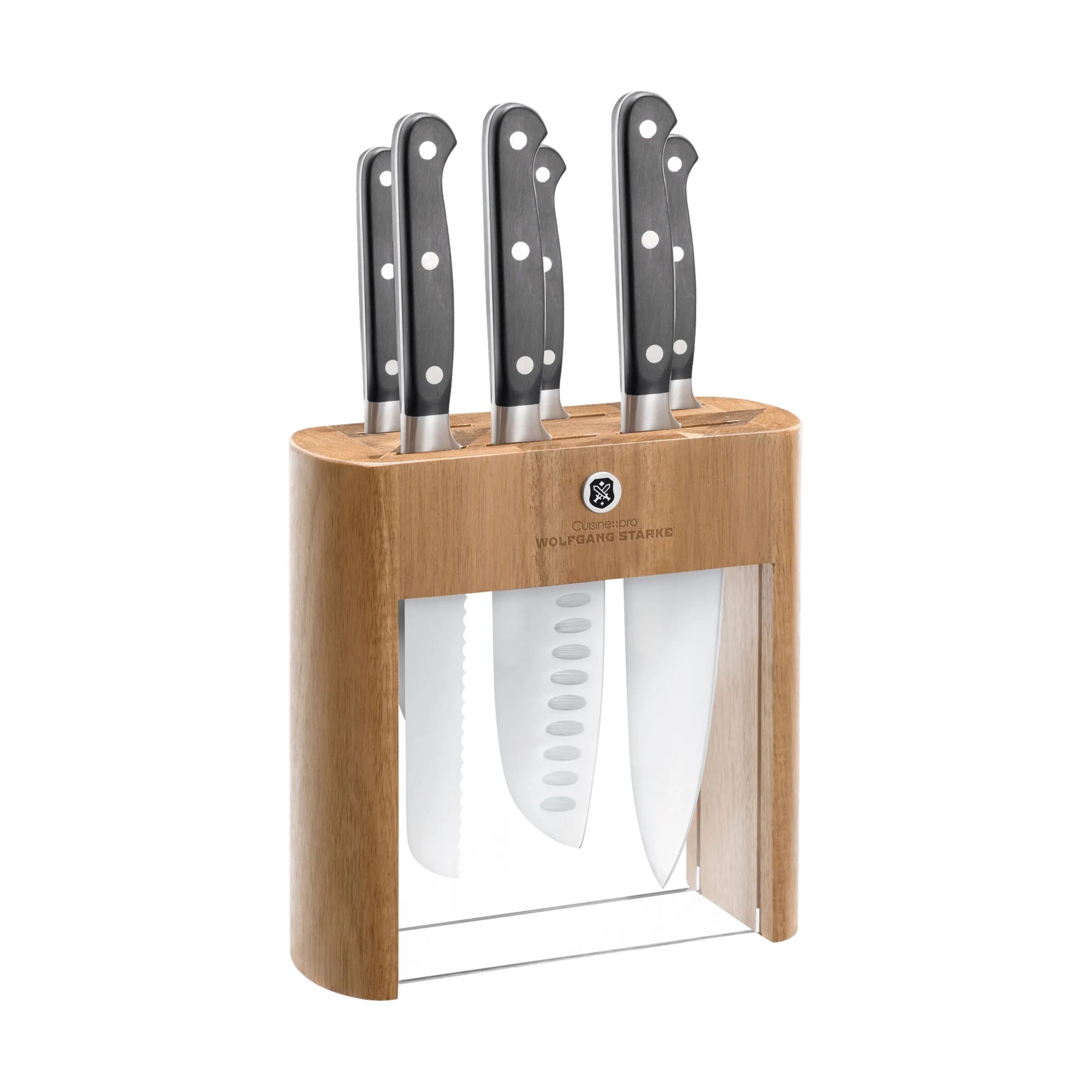 THE CUSTOM CHEF™ Knivblokke med knive Cuisine::pro® WOLFGANG
STARKE™ Cuisine::pro WOLFGANG STARKE™ Knivblok i Brun/klar, 1