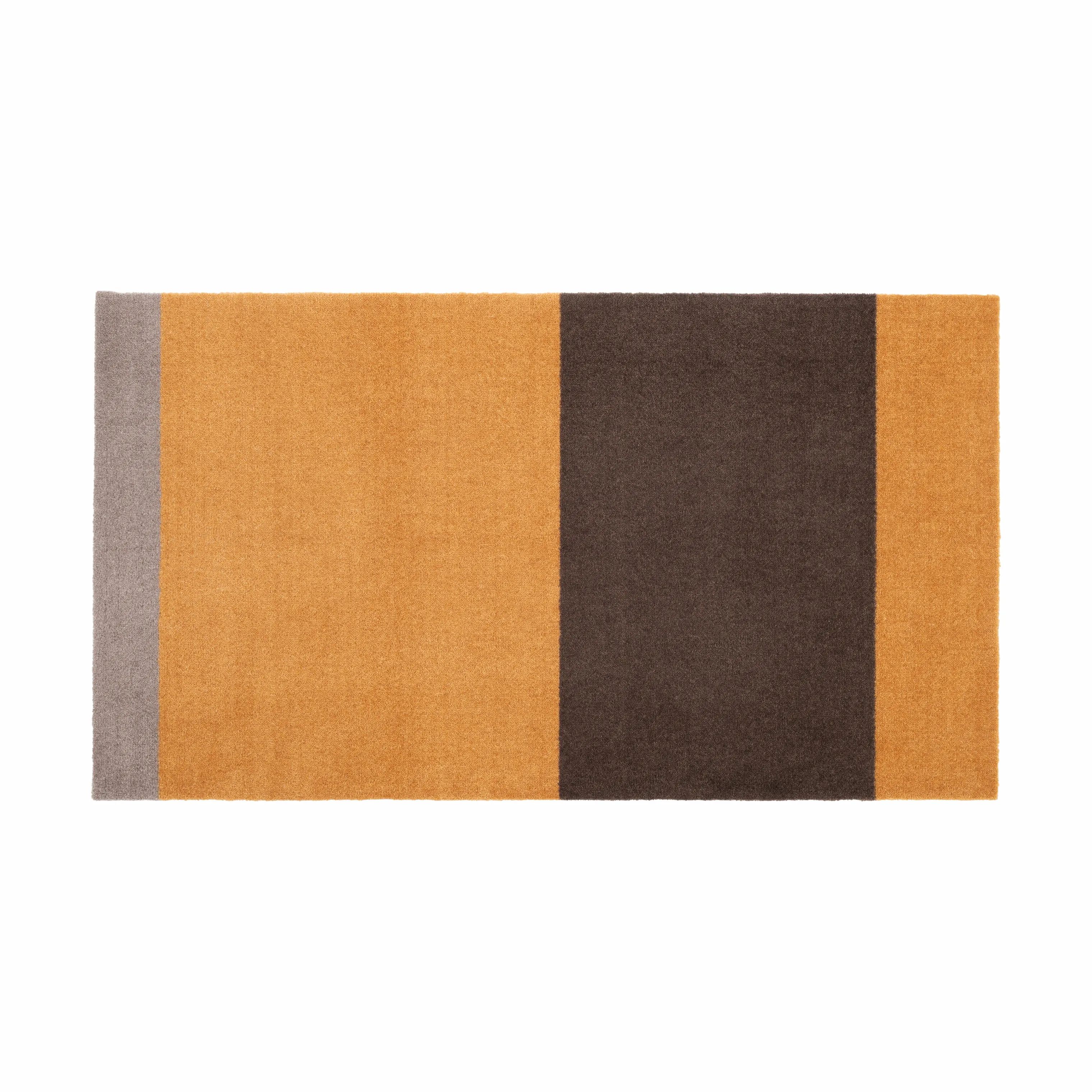 Tica Copenhagen Gulvtæpper Stripes Horisontal Gulvtæppe i Dijon/brun/sand, B67 x L120 cm, 1