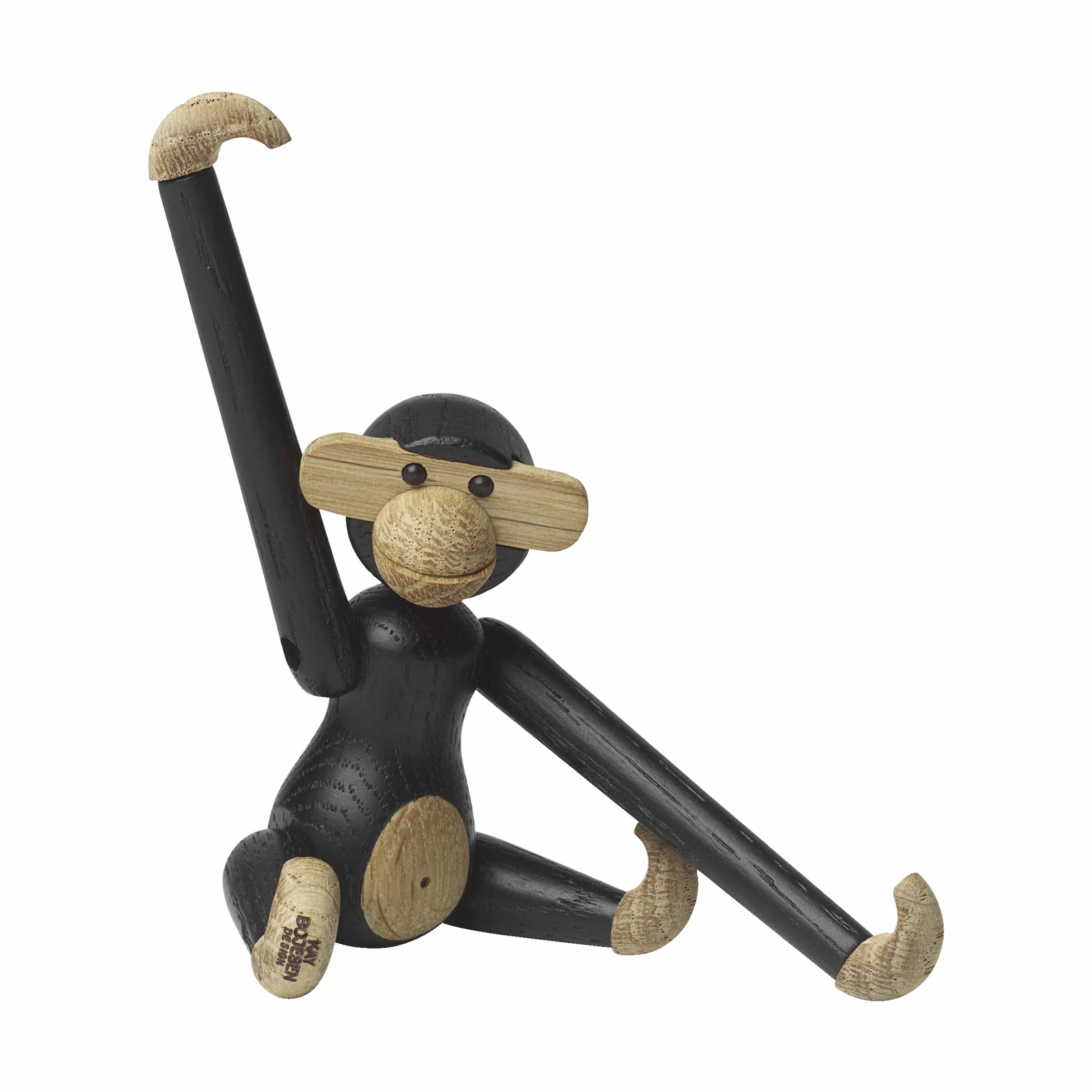 Kay Bojesen Dyrefigurer Abe - Mini i Mørkbejdset egetræ, Mini, 4