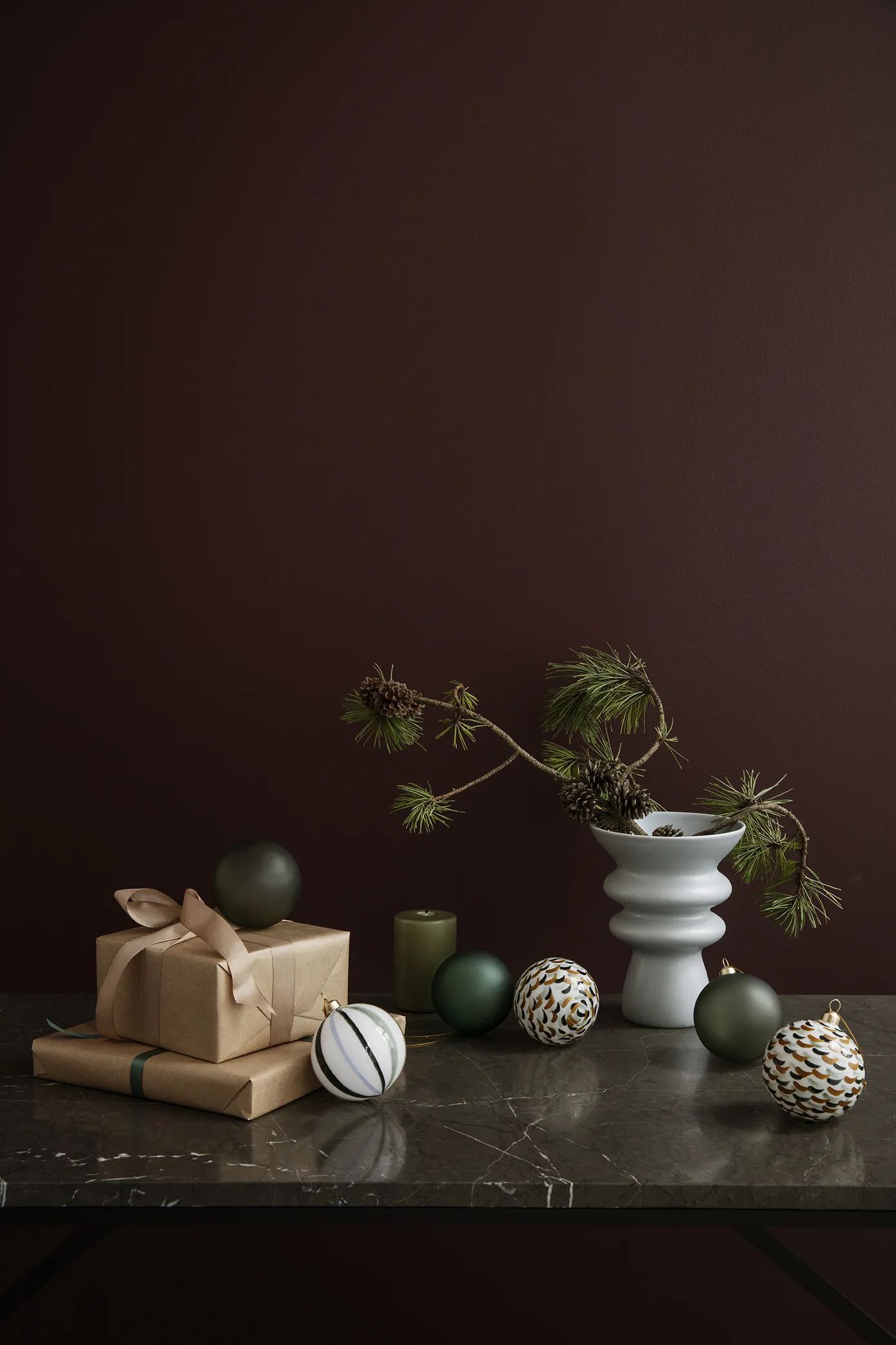 Holmegaard Julekugler Souvenir Julekugle i Mørk grøn, 2