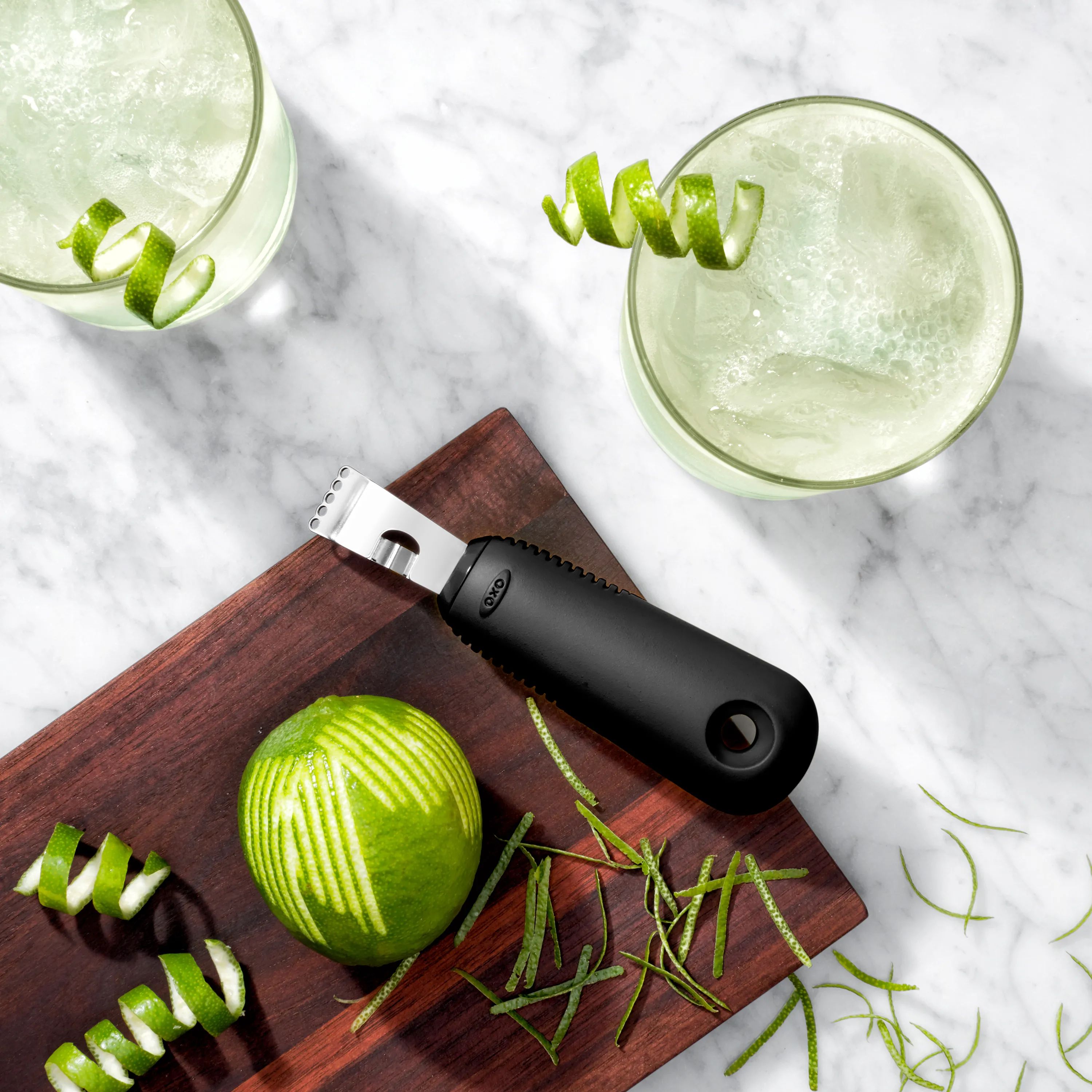 OXO Juliennejern Good Grips Citronrivejern i sort;sølv, 2