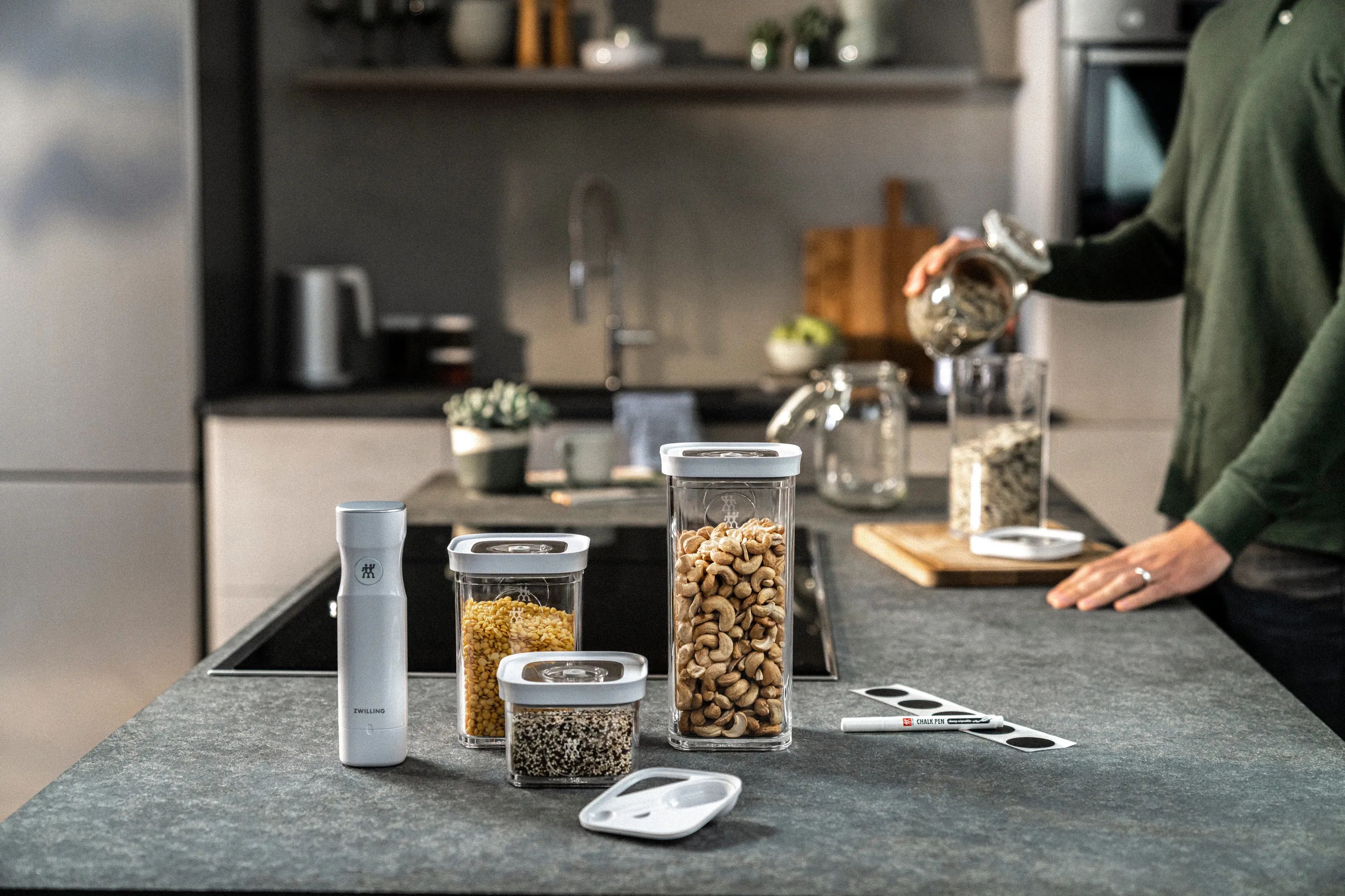 Zwilling Opbevaringsbokse Fresh & Save Cube Sæt - 6 dele i Transparant, 6 stk., 3