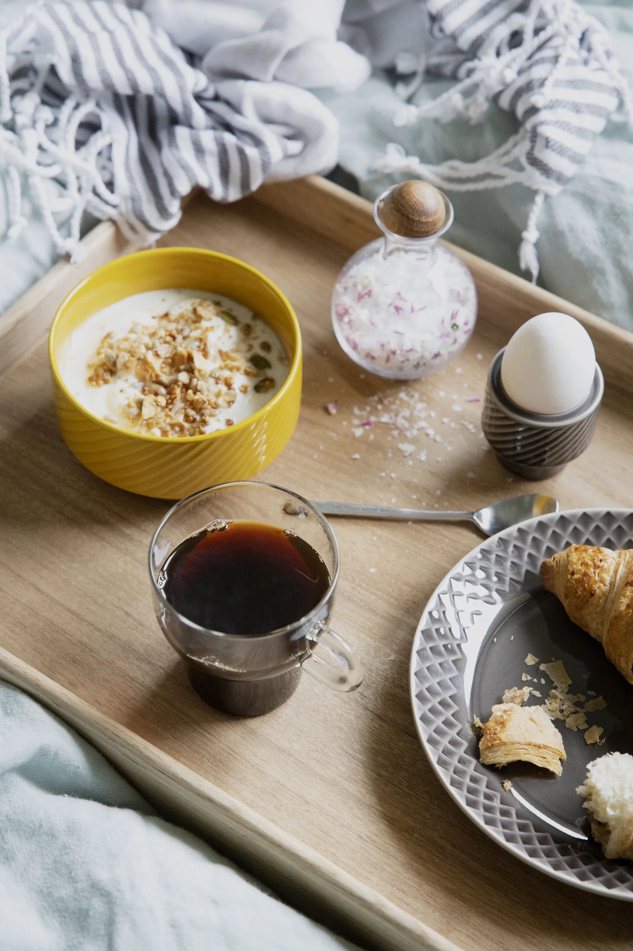 Sagaform Frokosttallerkener Coffee & More Tallerken i Grå, 20 cm, 2