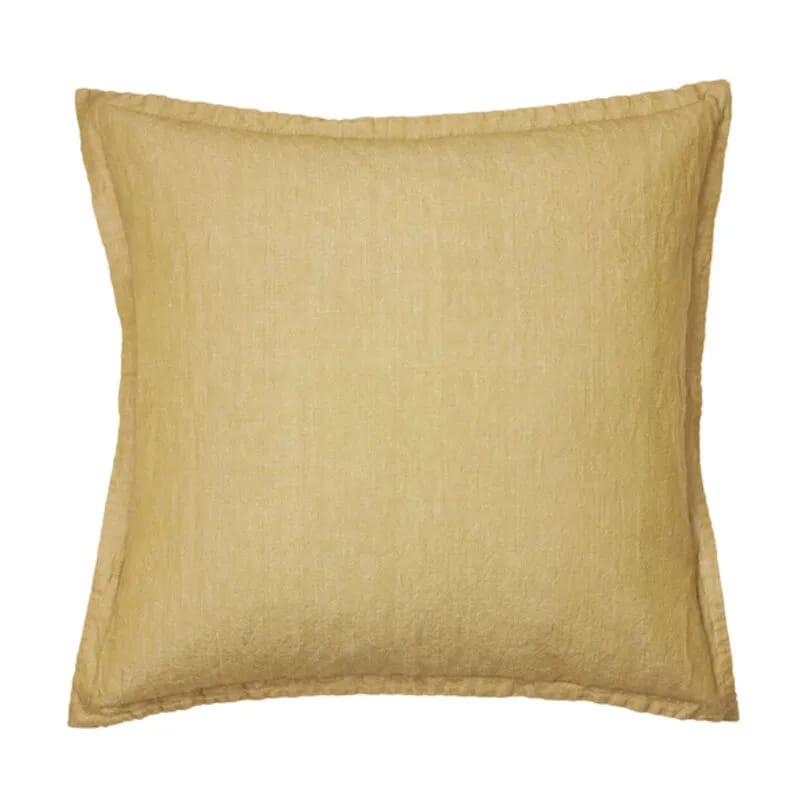 Broste Copenhagen Pyntepudebetræk Linn Pudebetræk i Dull Gold, B60 x L60 cm, 1