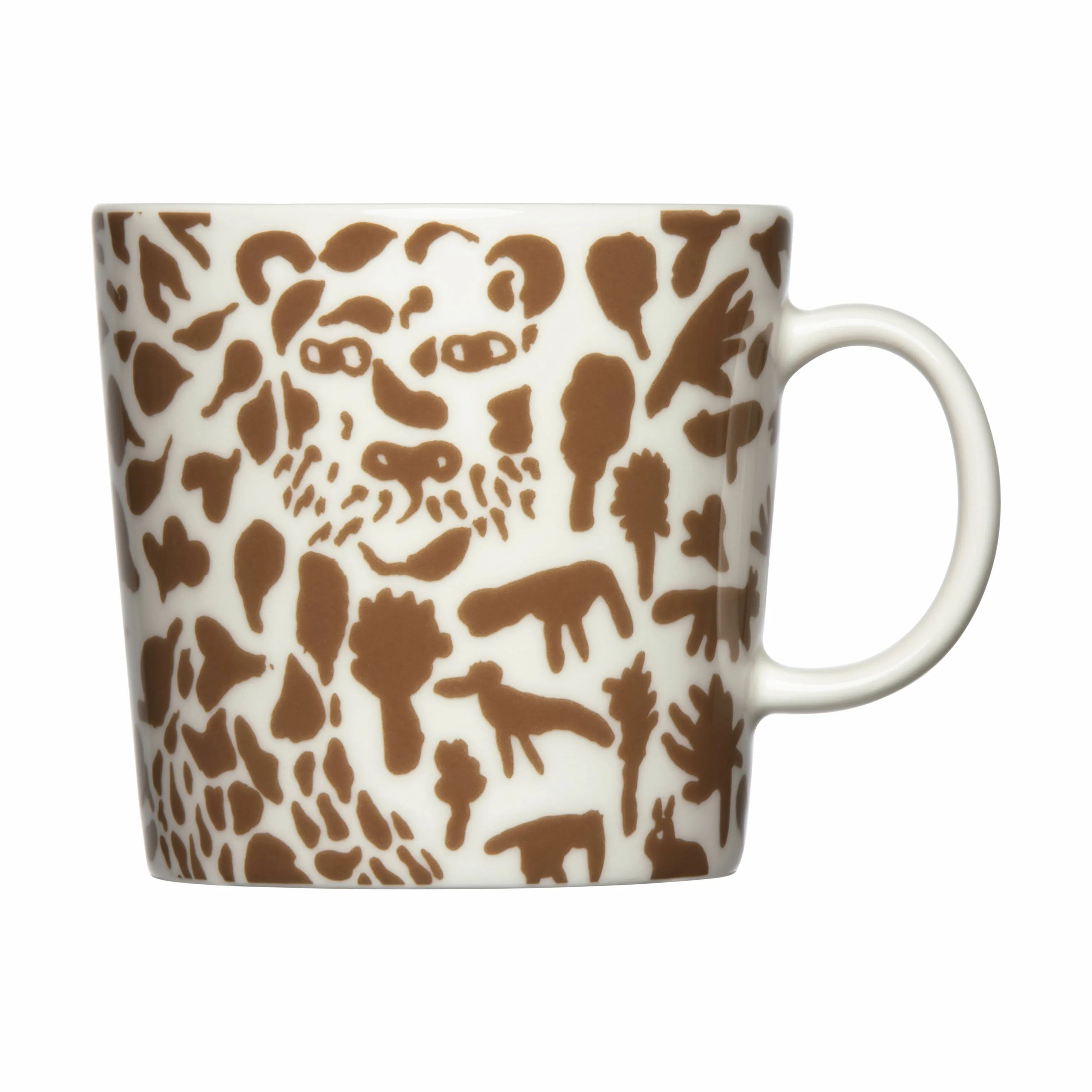 Iittala Krus og kopper med hank Oiva Toikka Collection OTC Krus - Cheetah i Cheetah brun, 40 cl, 1
