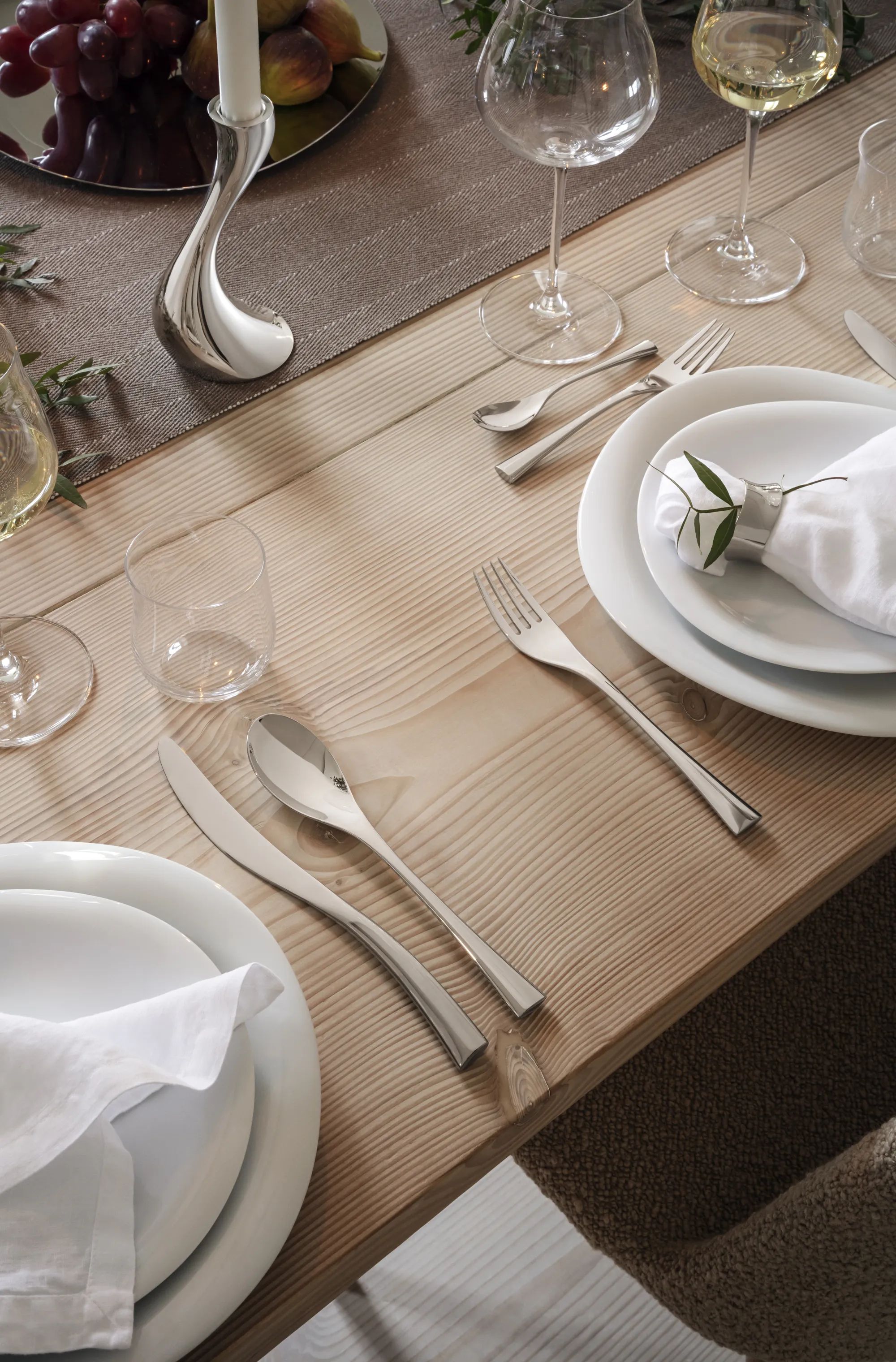 Georg Jensen Bordgafler Cobra Gaffel i Sølvfarvet, 2