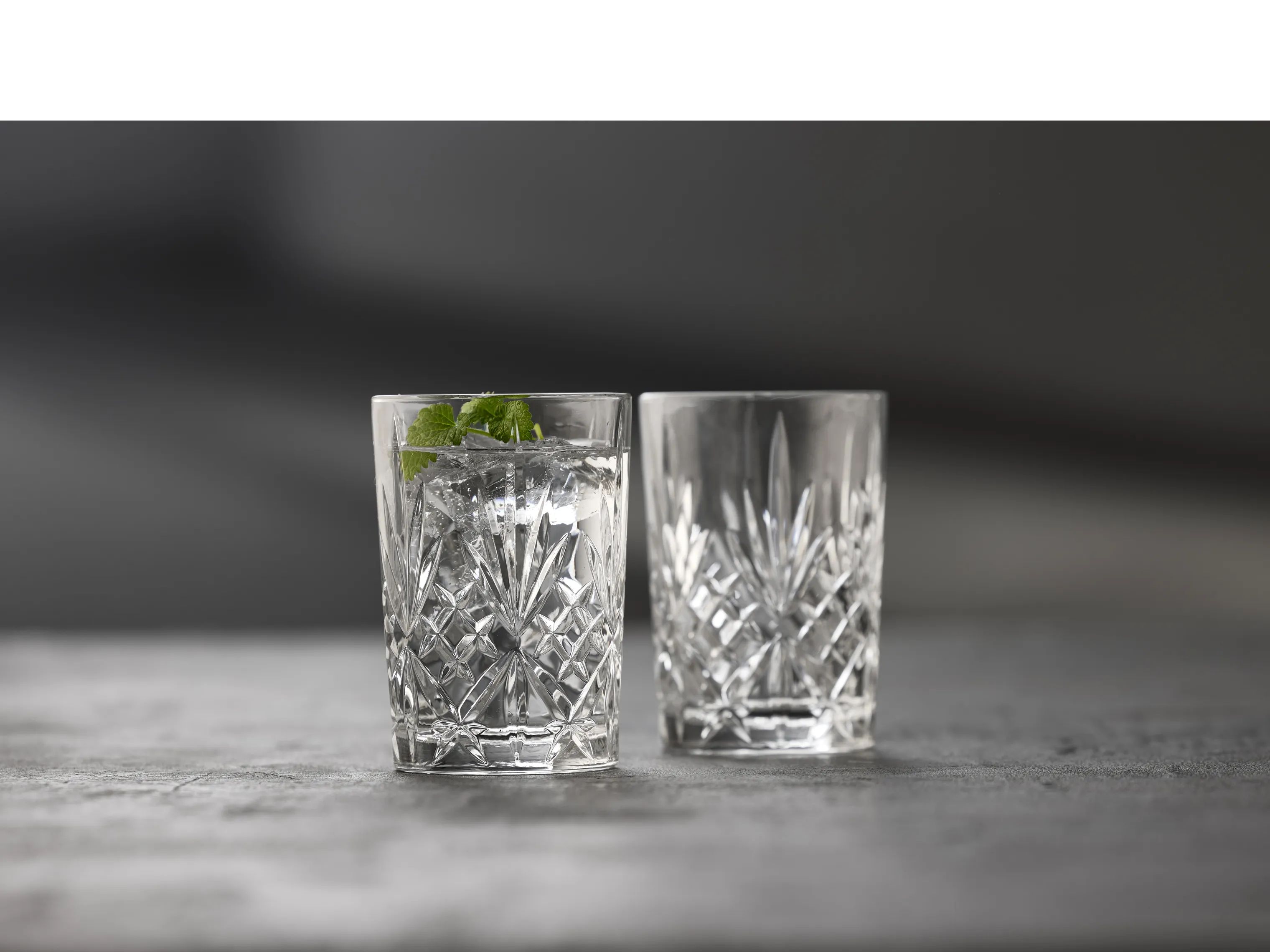 Lyngby Glas Vandglas Melodia Vandglas - 6 stk. i Klar, 2