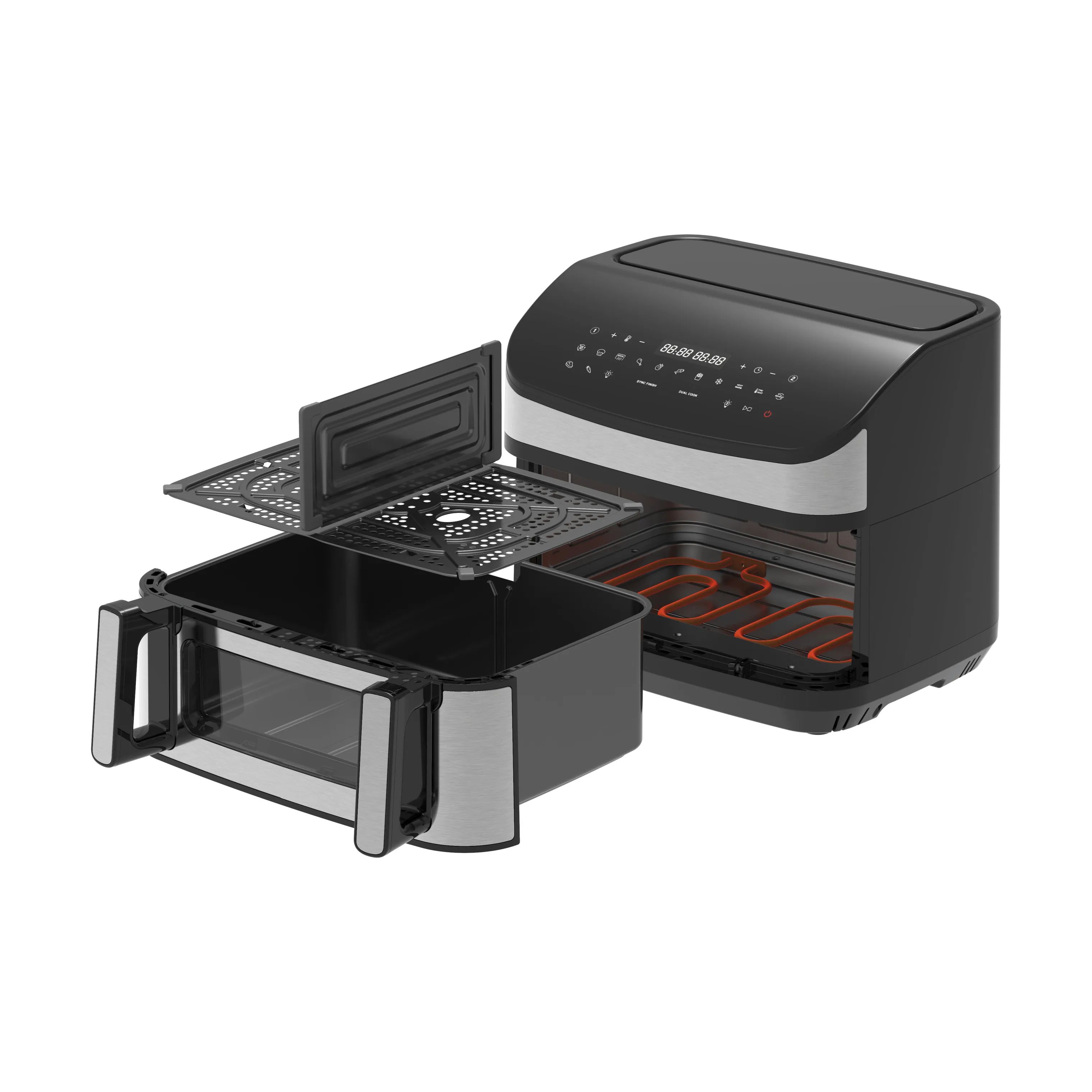 Casper Sobczyk Airfryers Dualfry Fusion Airfryer i Sort, 4