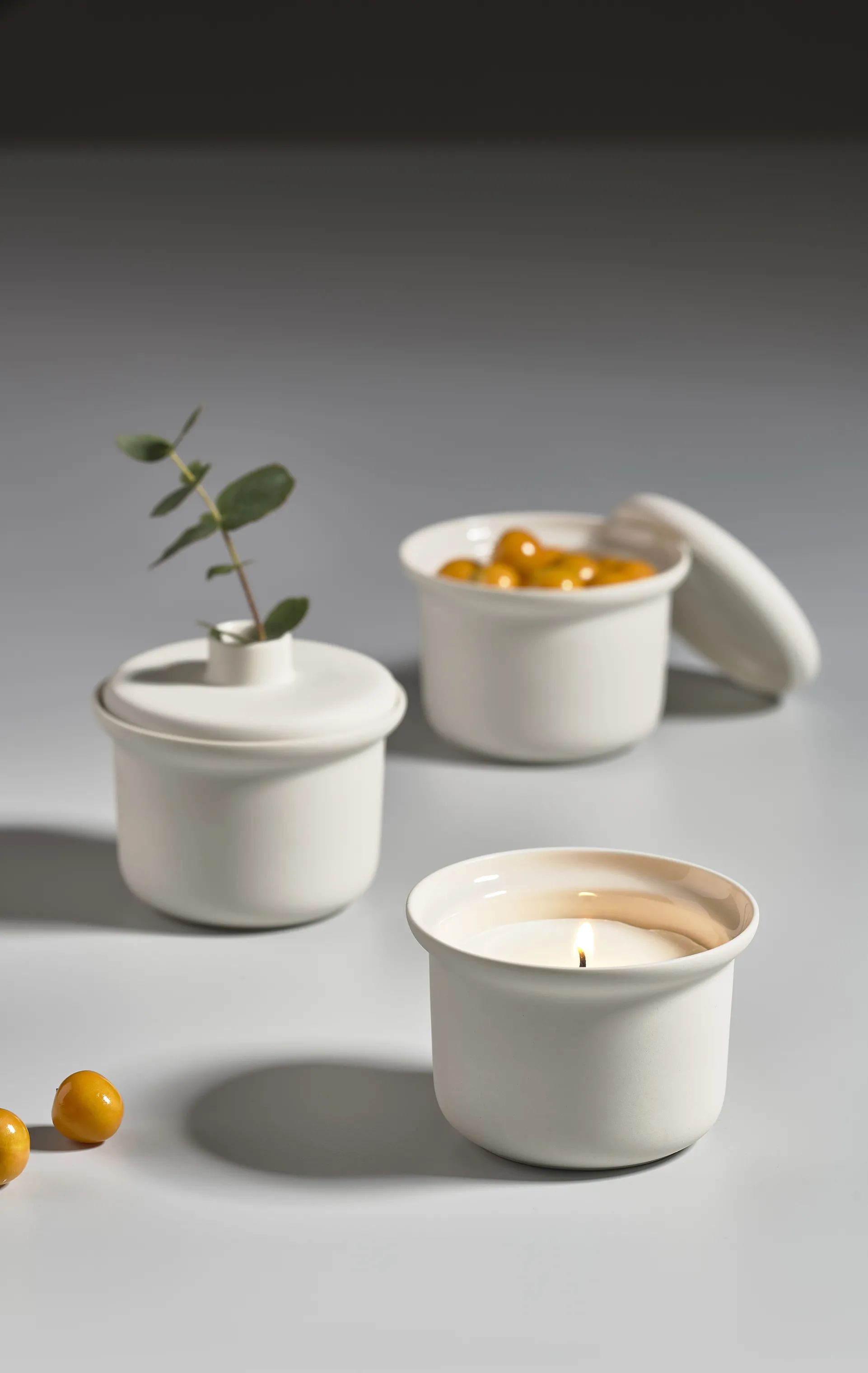 Zone duftlys Inu Duftlys - Fresh Spirit i Offwhite, 6,5 cm, 2